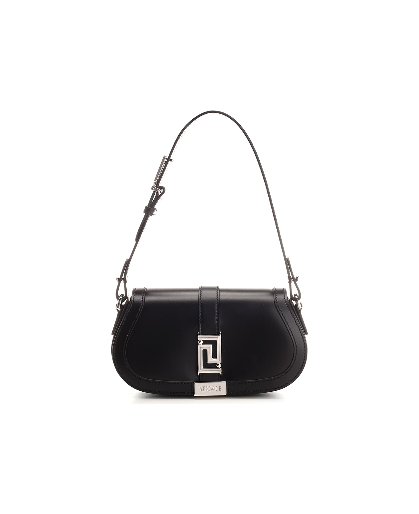 Versace Greca Goddess Mini Leather Shoulder Bag - P Black Palladium