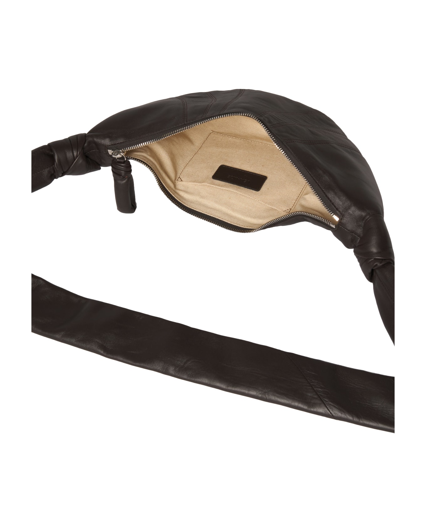 Lemaire Croissant Shoulder Bag - Dark Chocolate