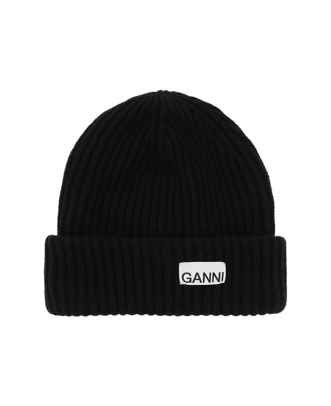 Ganni Beanie Hat - Black 帽子