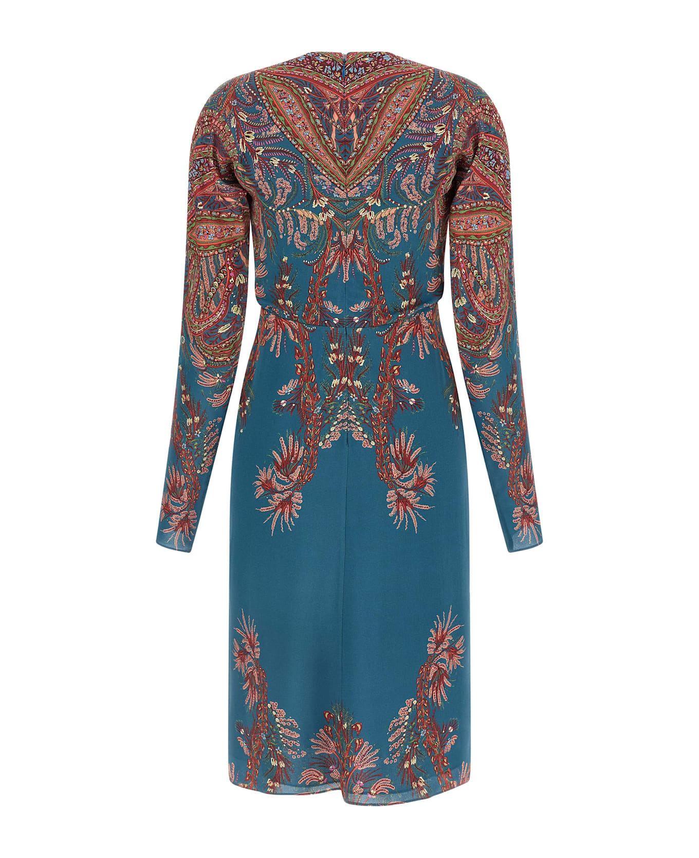 Etro Floral Printed Dress - Blue