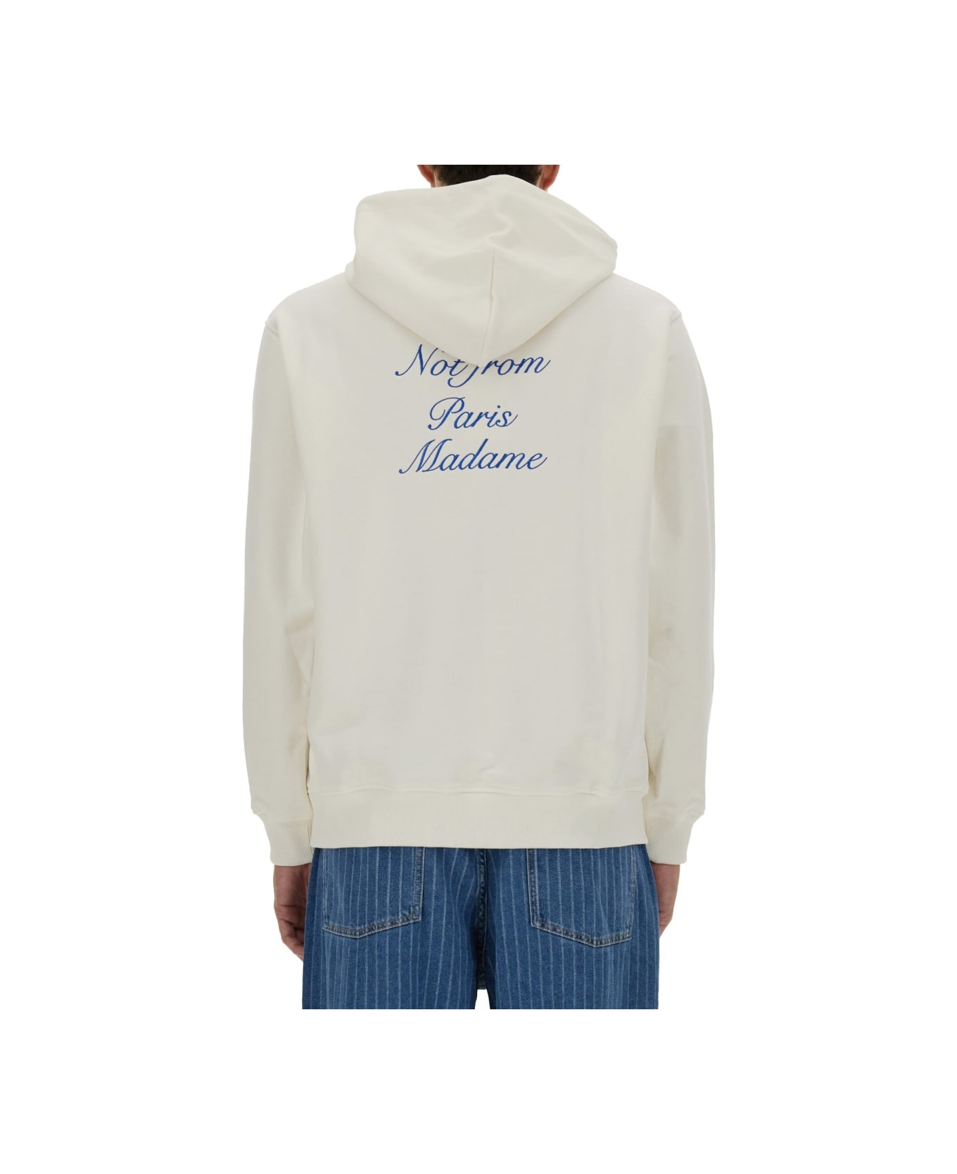 Drôle de Monsieur "slogan" Sweatshirt - WHITE