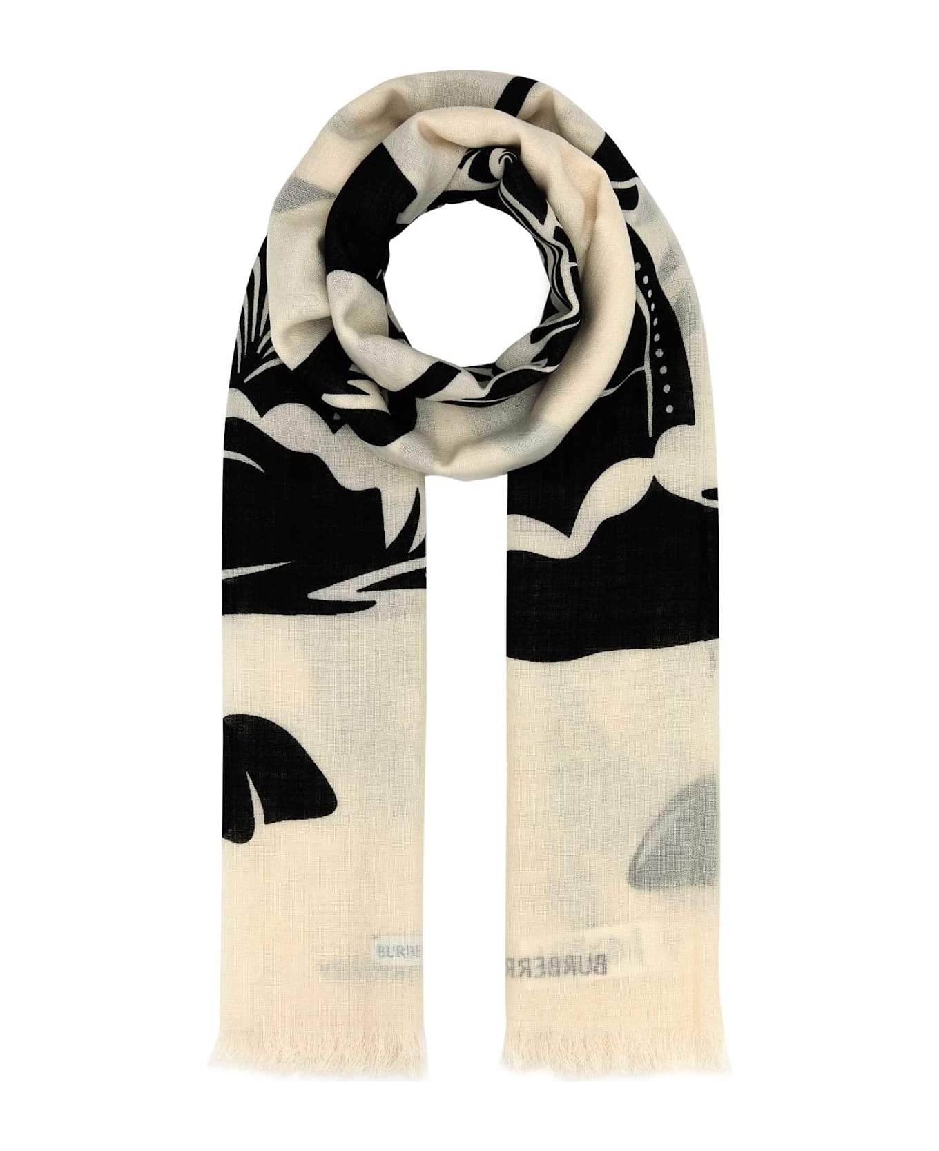 Burberry Embroidered Wool Scarf - CALICO