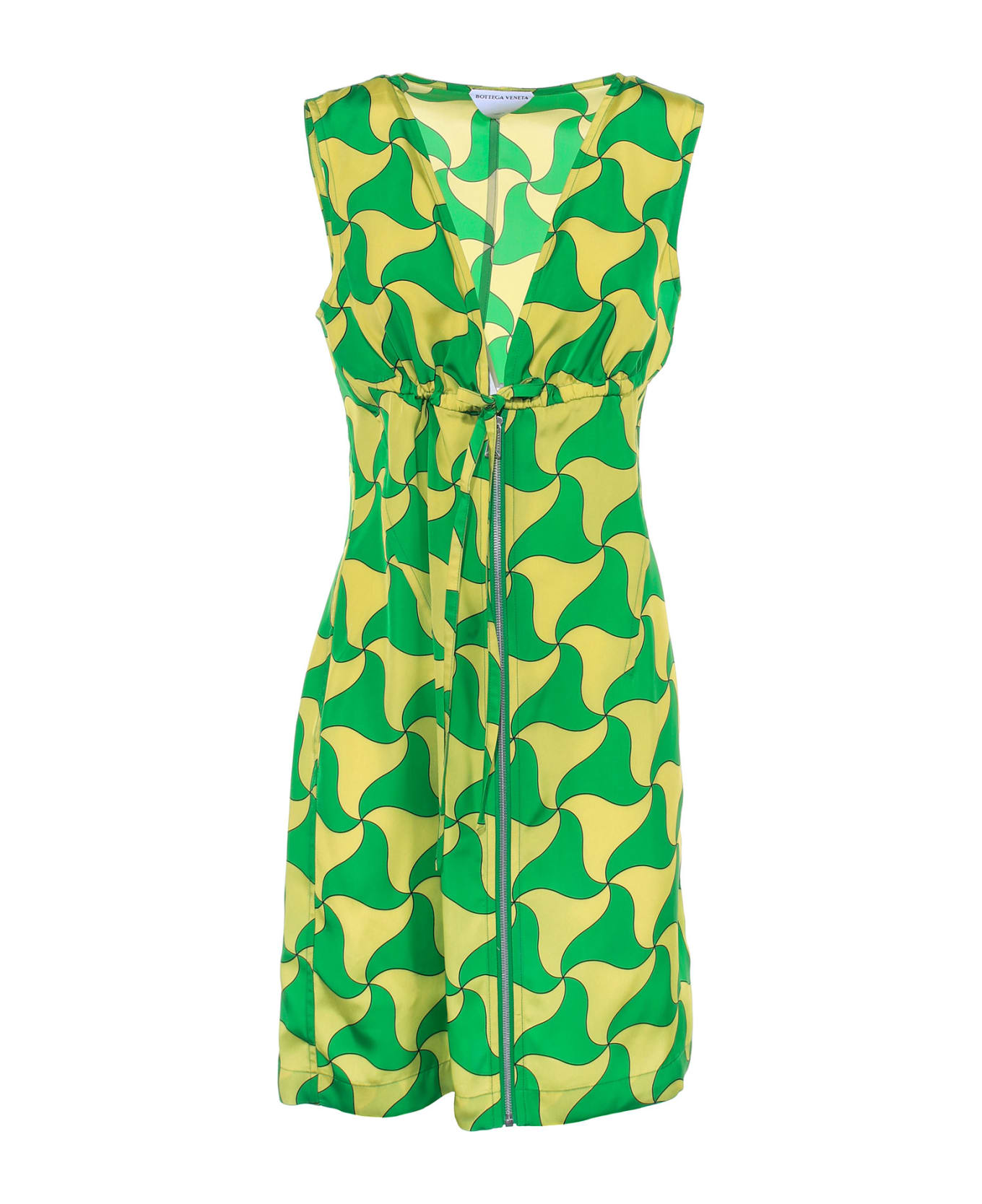 Bottega Veneta Wavy Triangle Print Dress | italist