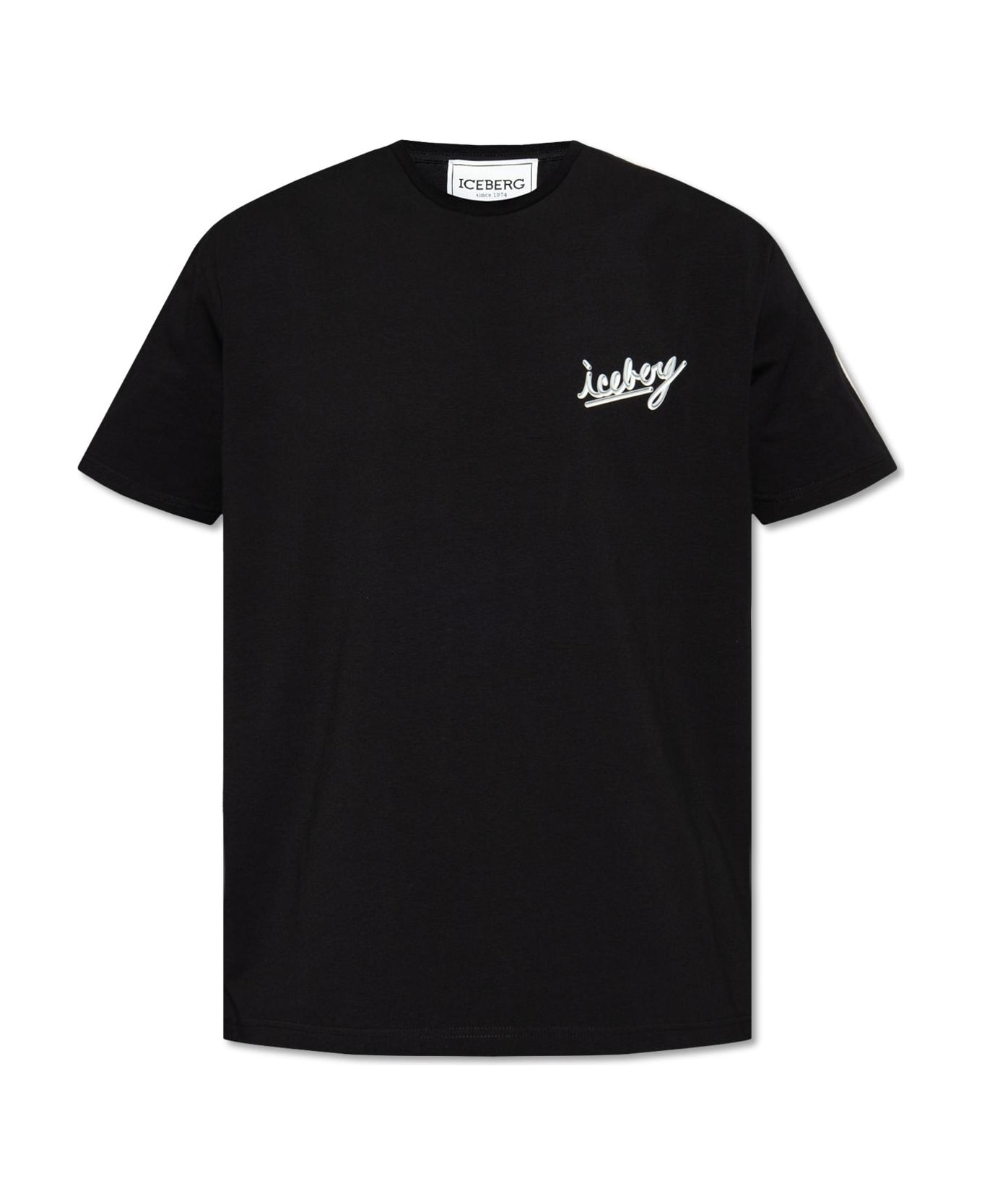 Iceberg T-shirt With Logo - BLACK