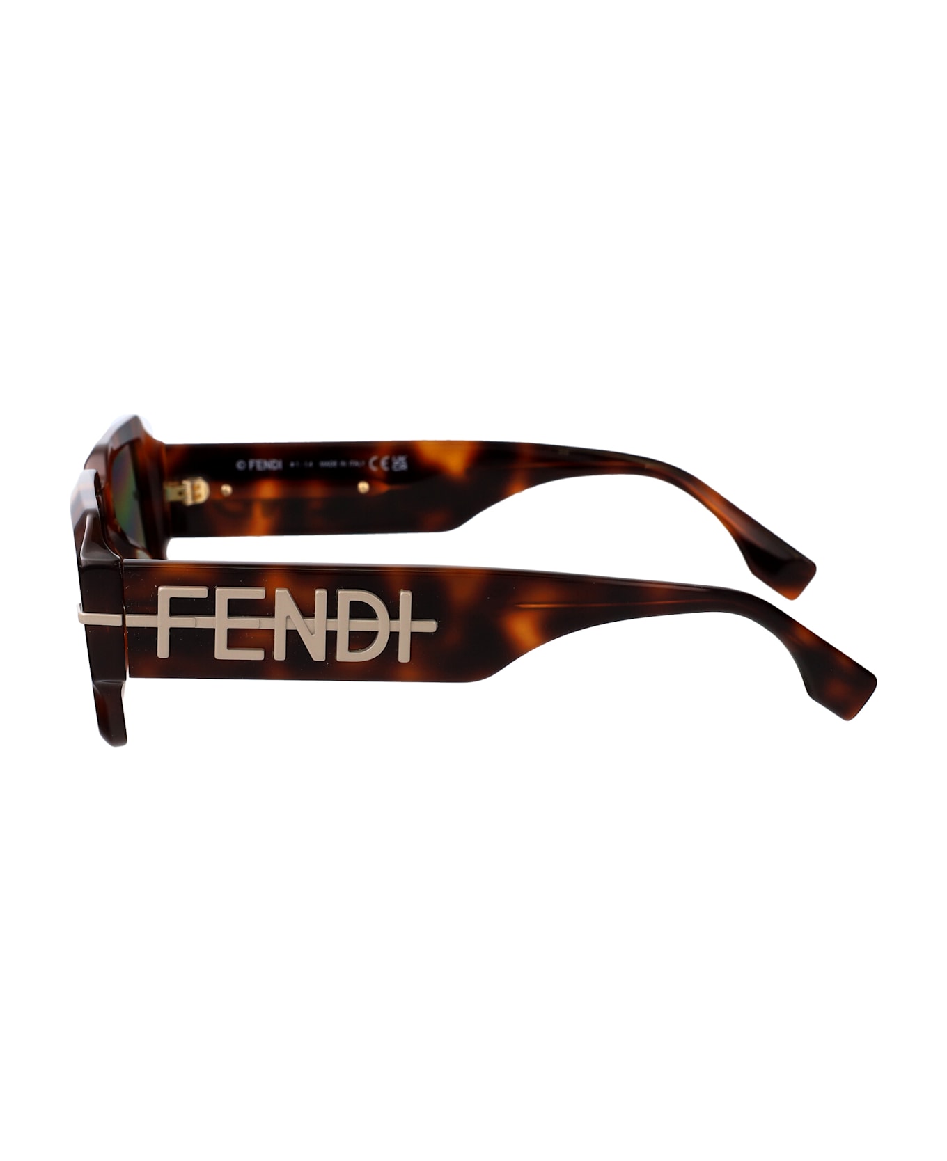 Fendi Eyewear Fendigraphy Sunglasses - 53E - Havana