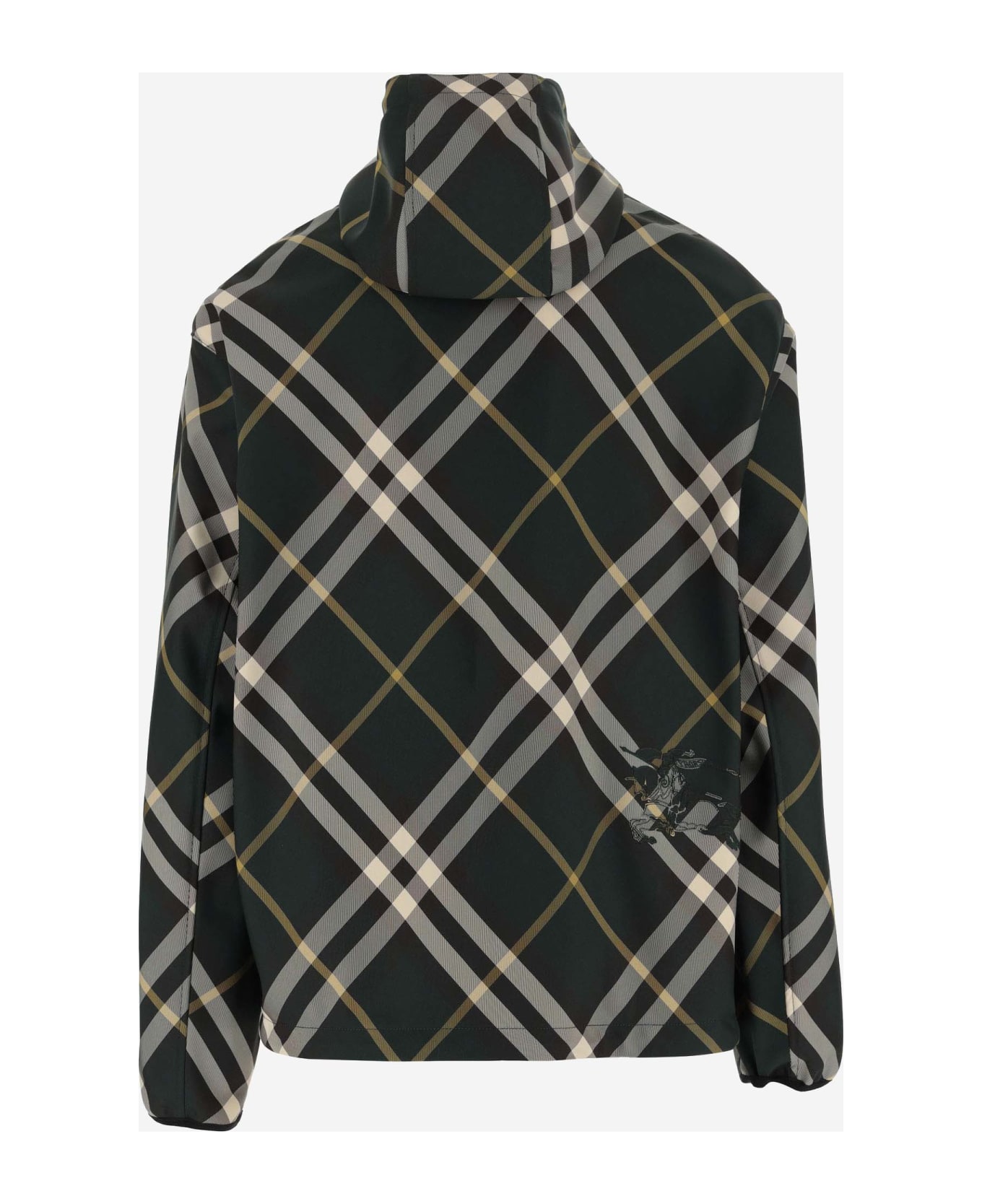 Burberry Nylon Jacket With Check Pattern - Red