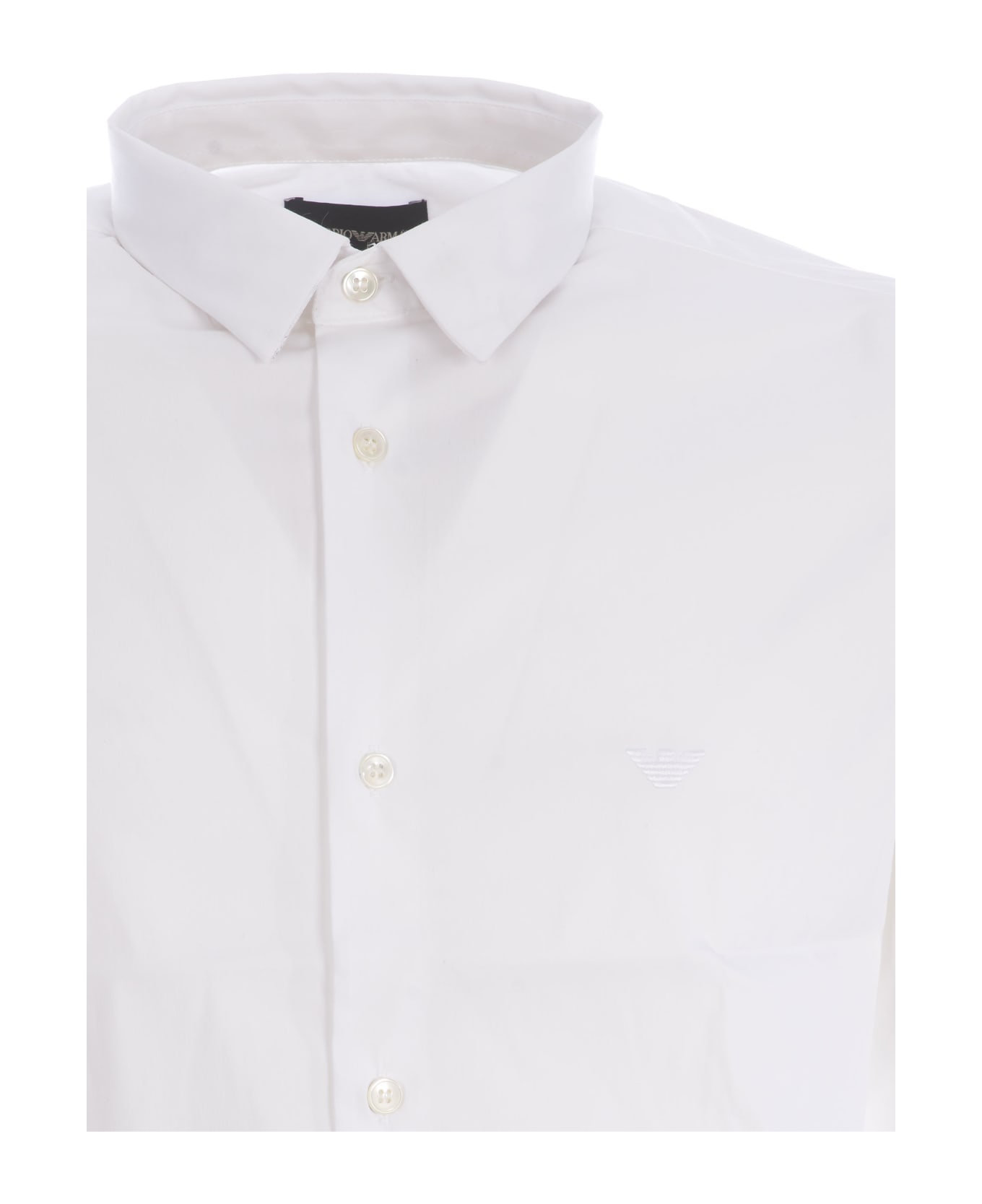 Giorgio Armani White Poplin Shirt Giorgio Armani - Bianco