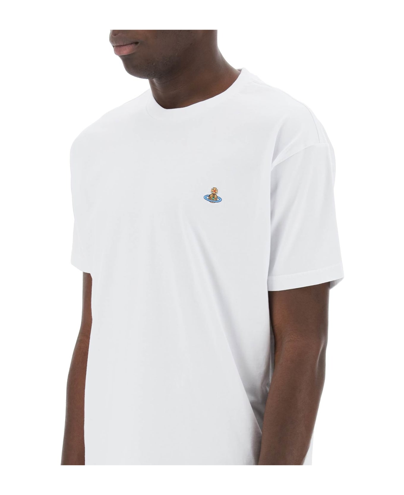 Vivienne Westwood Classic T-shirt With Orb Logo - WHITE (White)