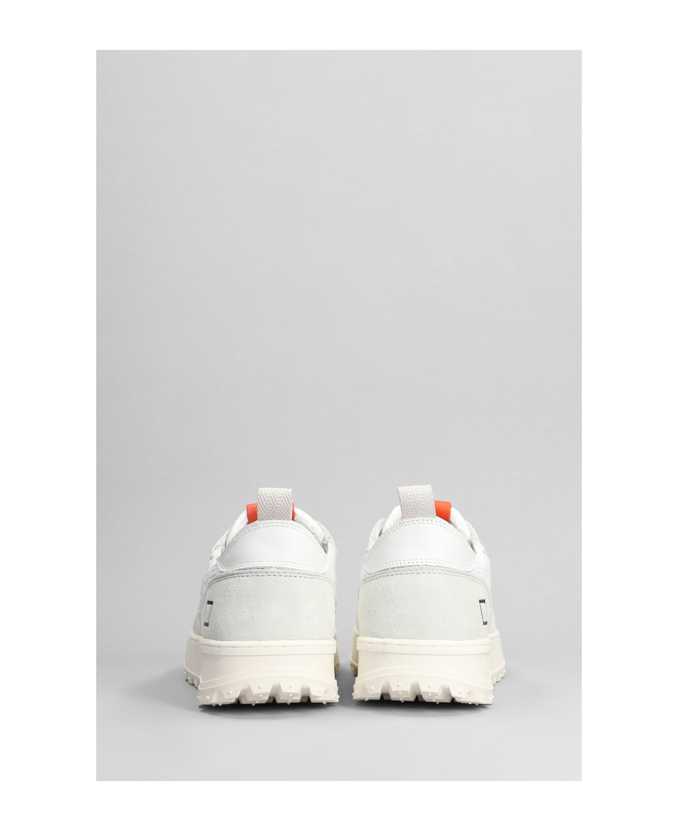 D.A.T.E. Kdue Sneakers In White Leather And Fabric - white スニーカー