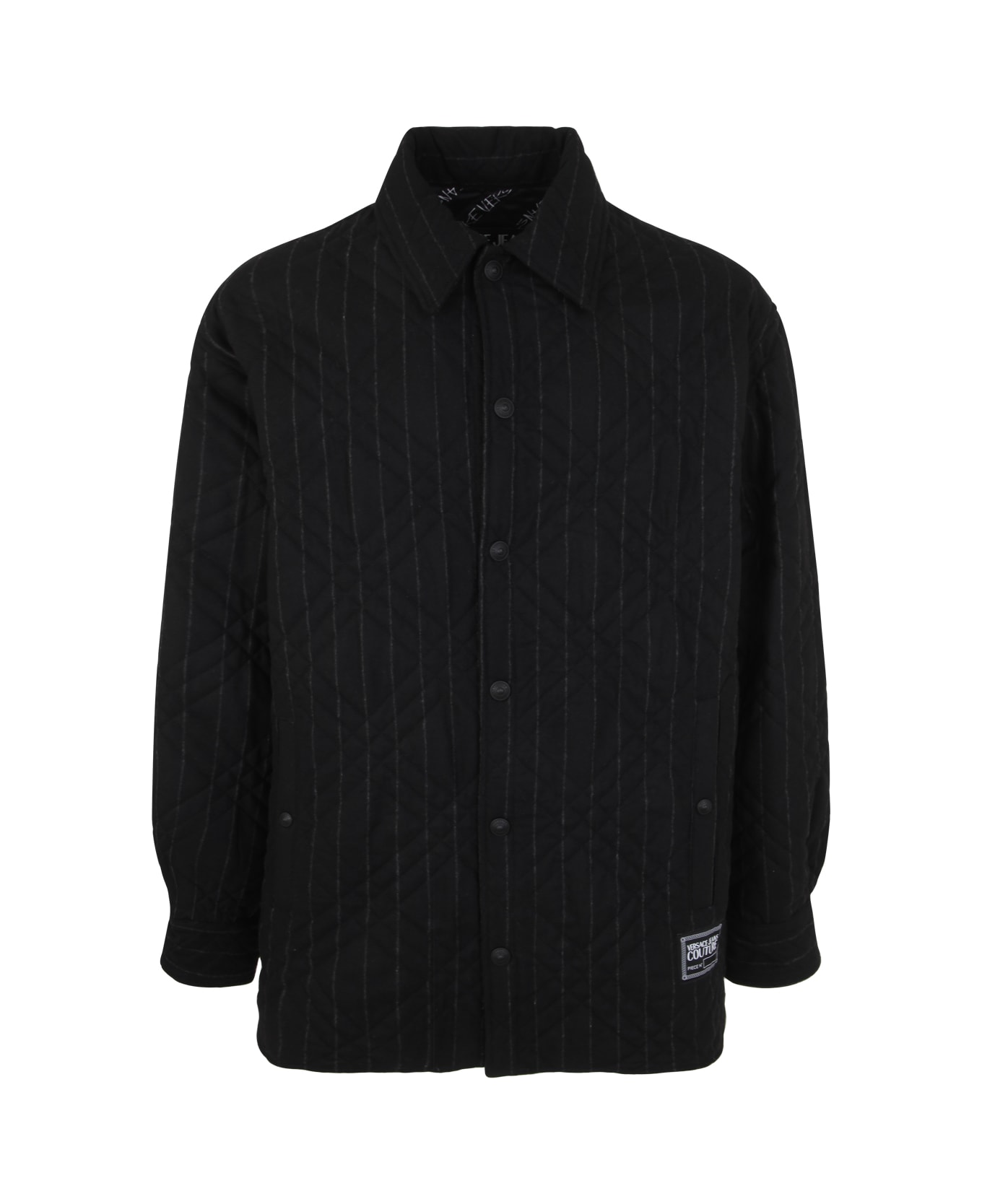 Versace Jeans Couture Pinstriped Jacket - Black