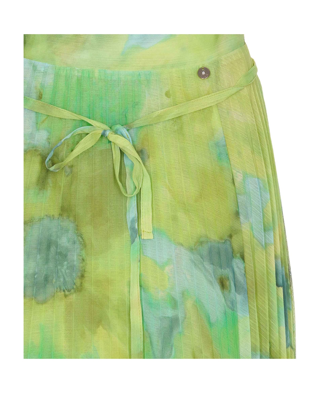 Liu-Jo Pleated Skirt - Green スカート