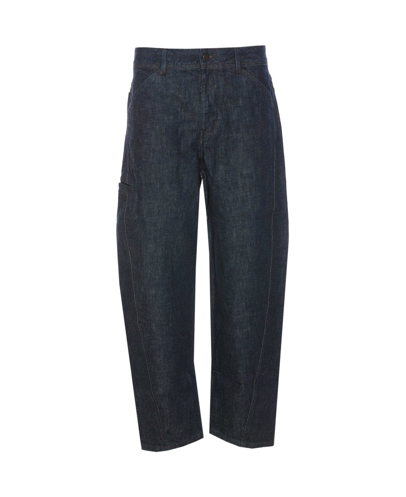 Lemaire Tapered Mid-rise Balloon Jeans - BLUE