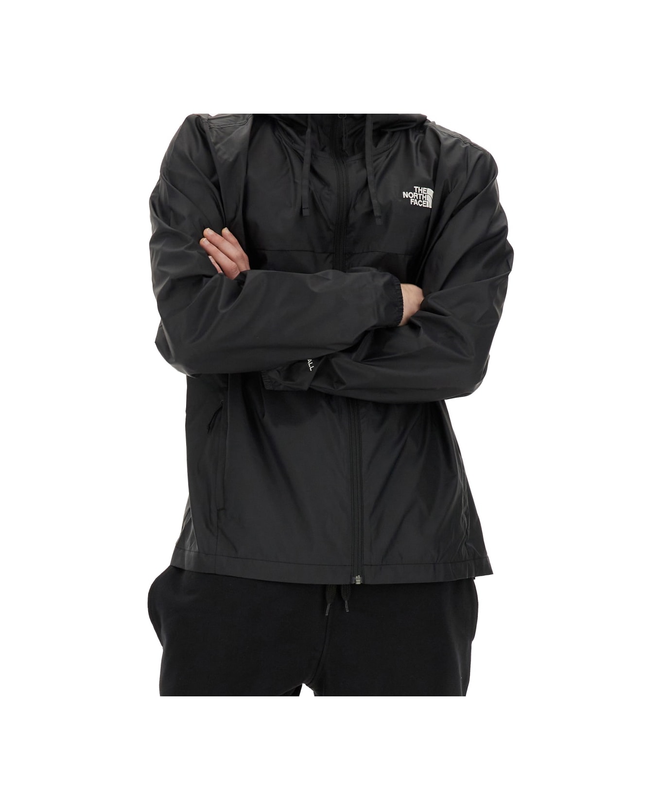 The North Face Jacket With Logo Print - BLACK