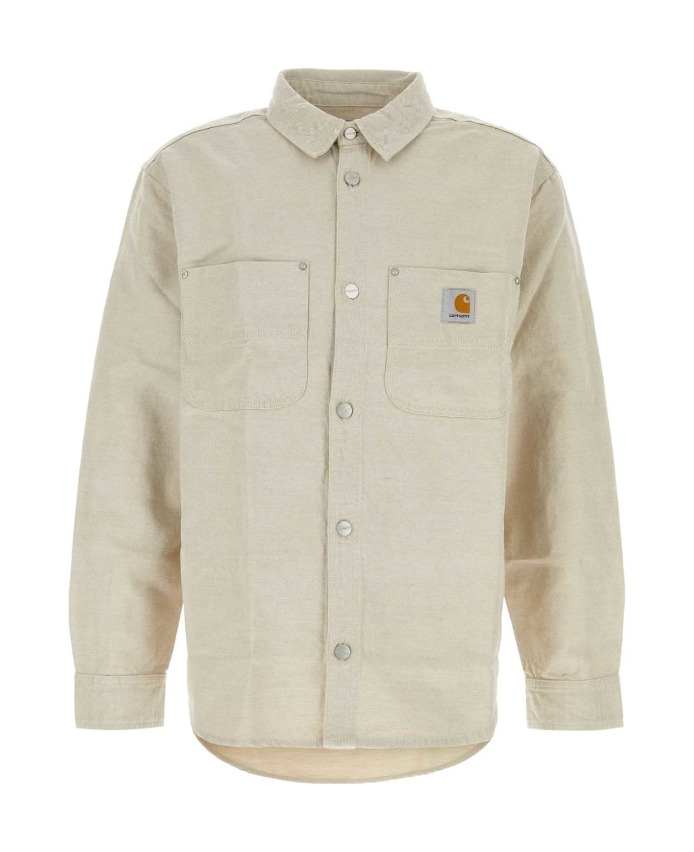 Carhartt Sand Denim Walter Shirt Jac - NATURAL