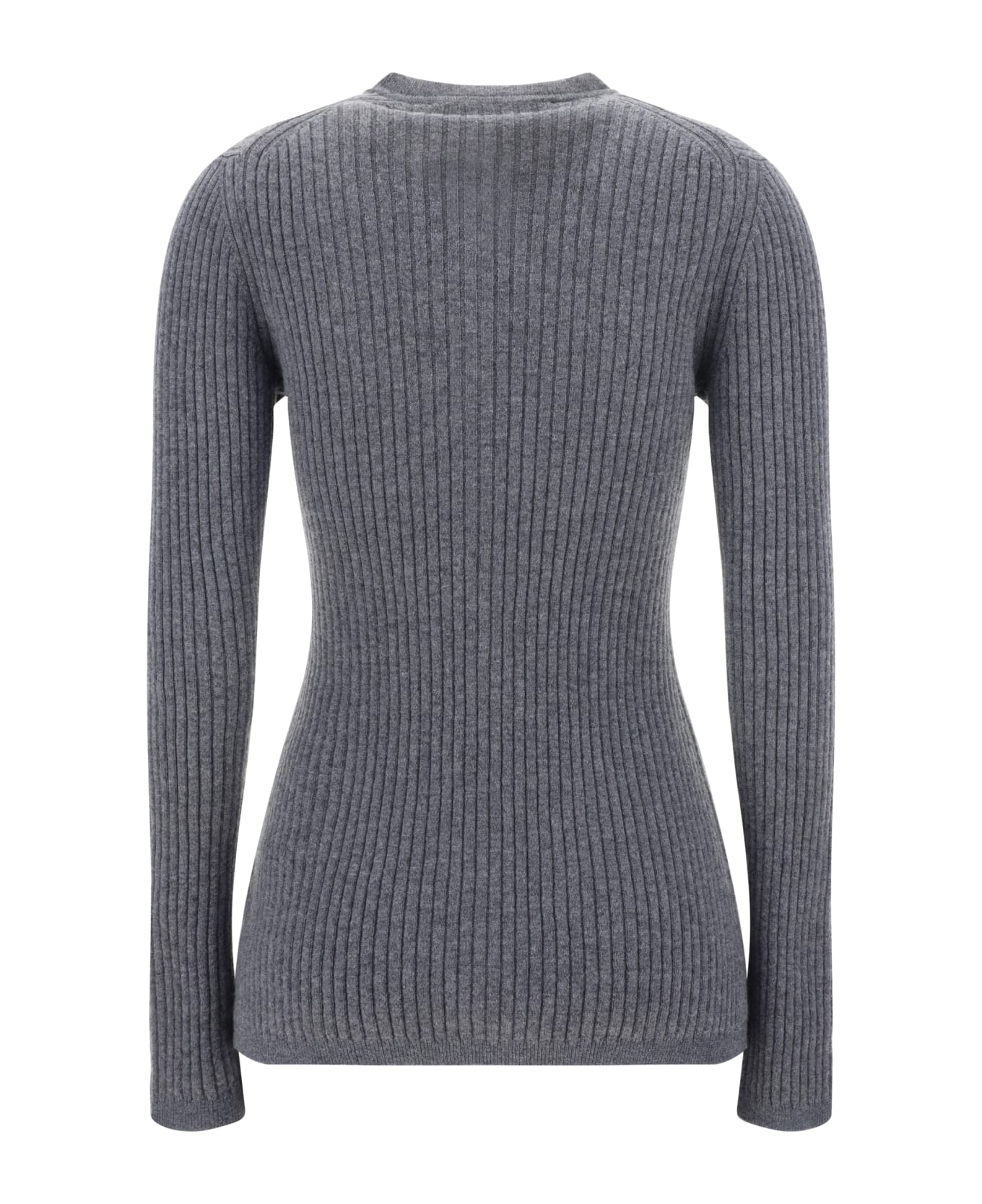 Róhe Cardigan - Mid Grey Melange