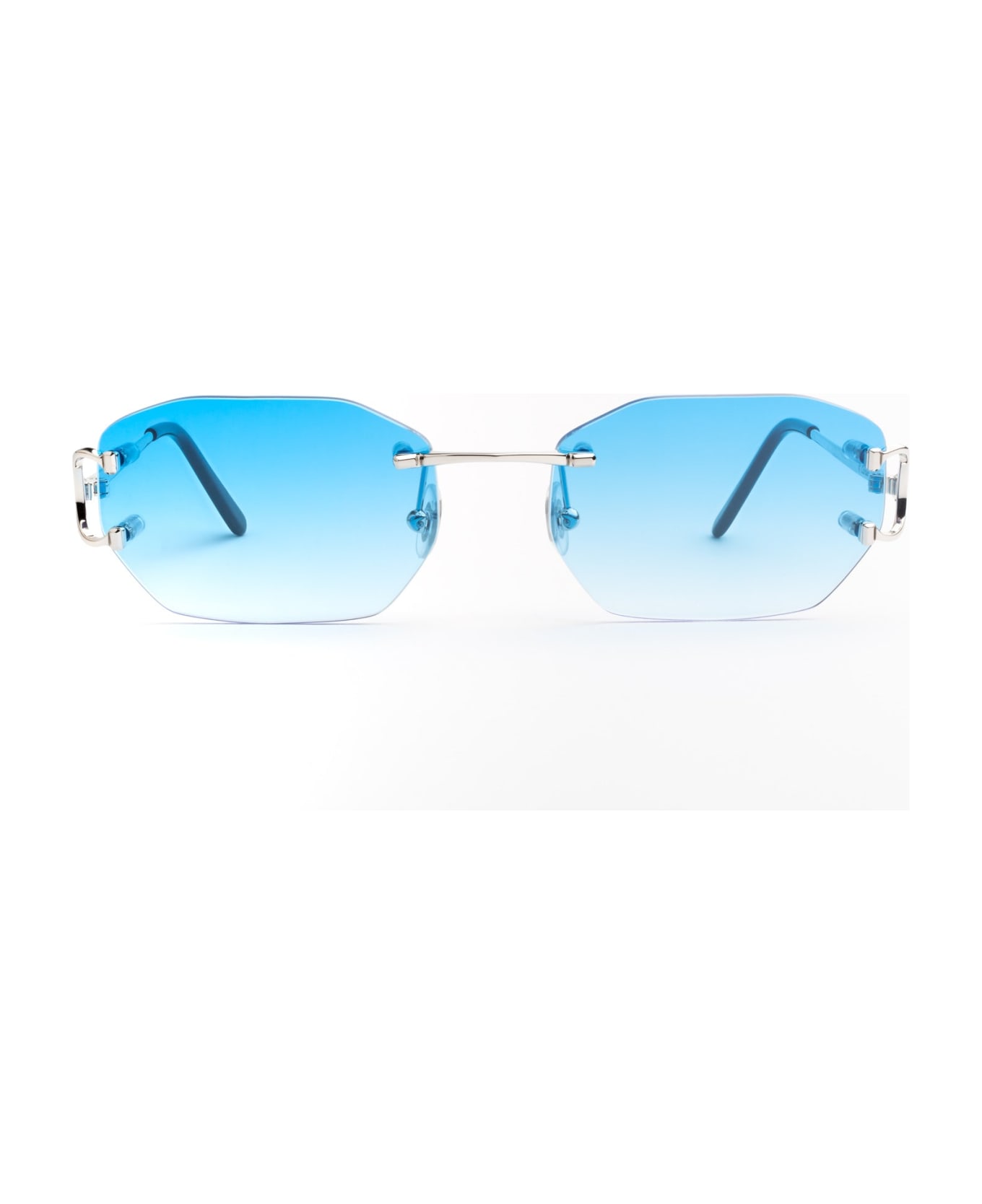 Cartier Eyewear Ct 0092 - Custom - Platinum Sunglasses