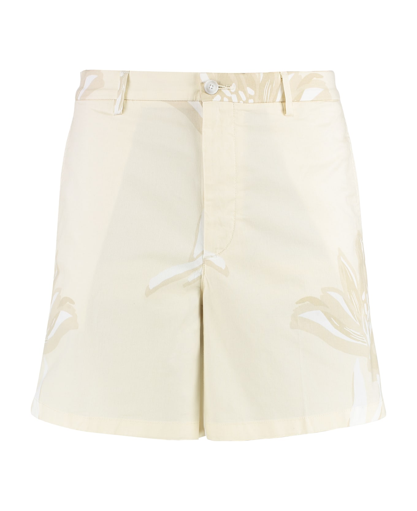 Hugo Boss Cotton Bermuda Shorts - panna