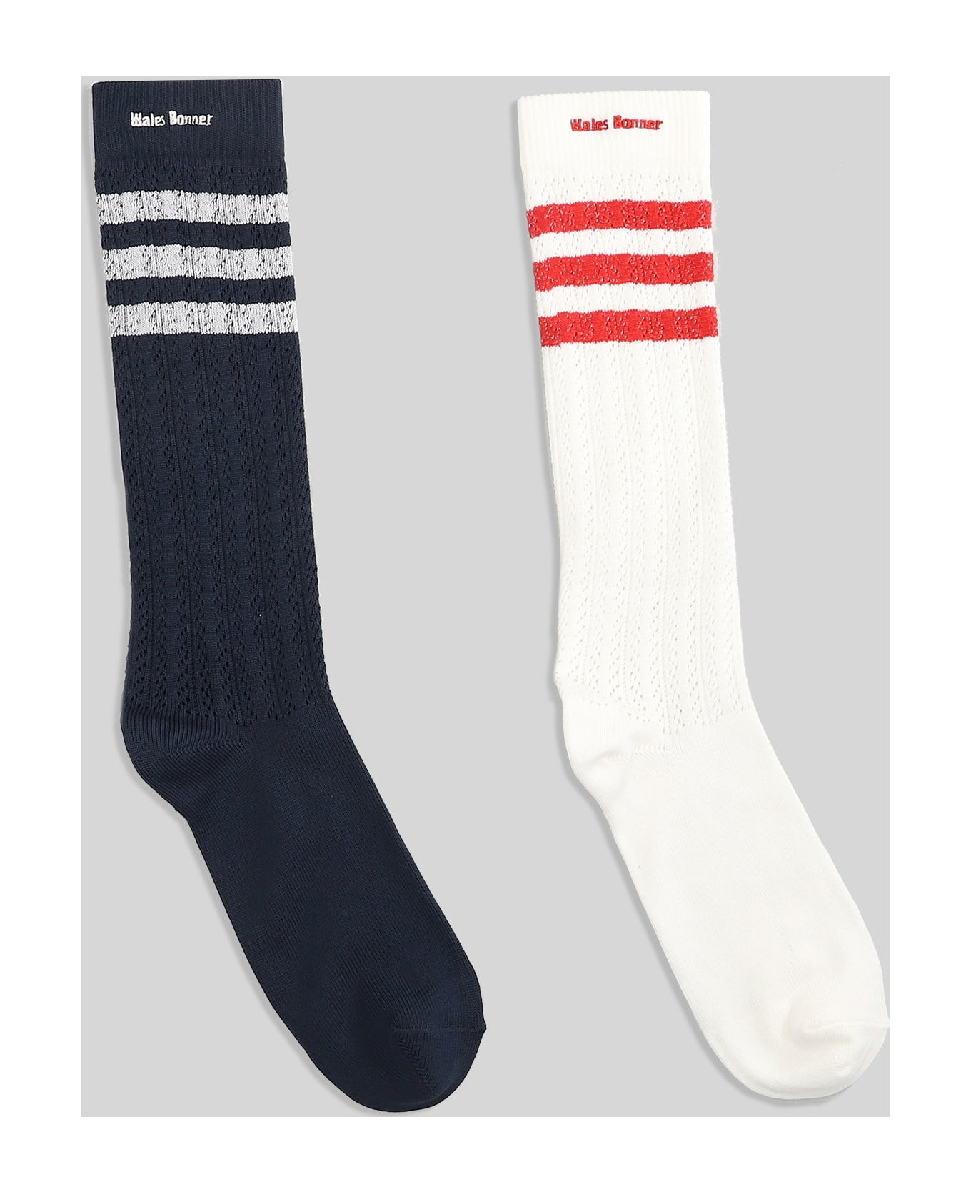 Adidas Originals by Wales Bonner Cro Hi Sock Socks In White Cotton - white