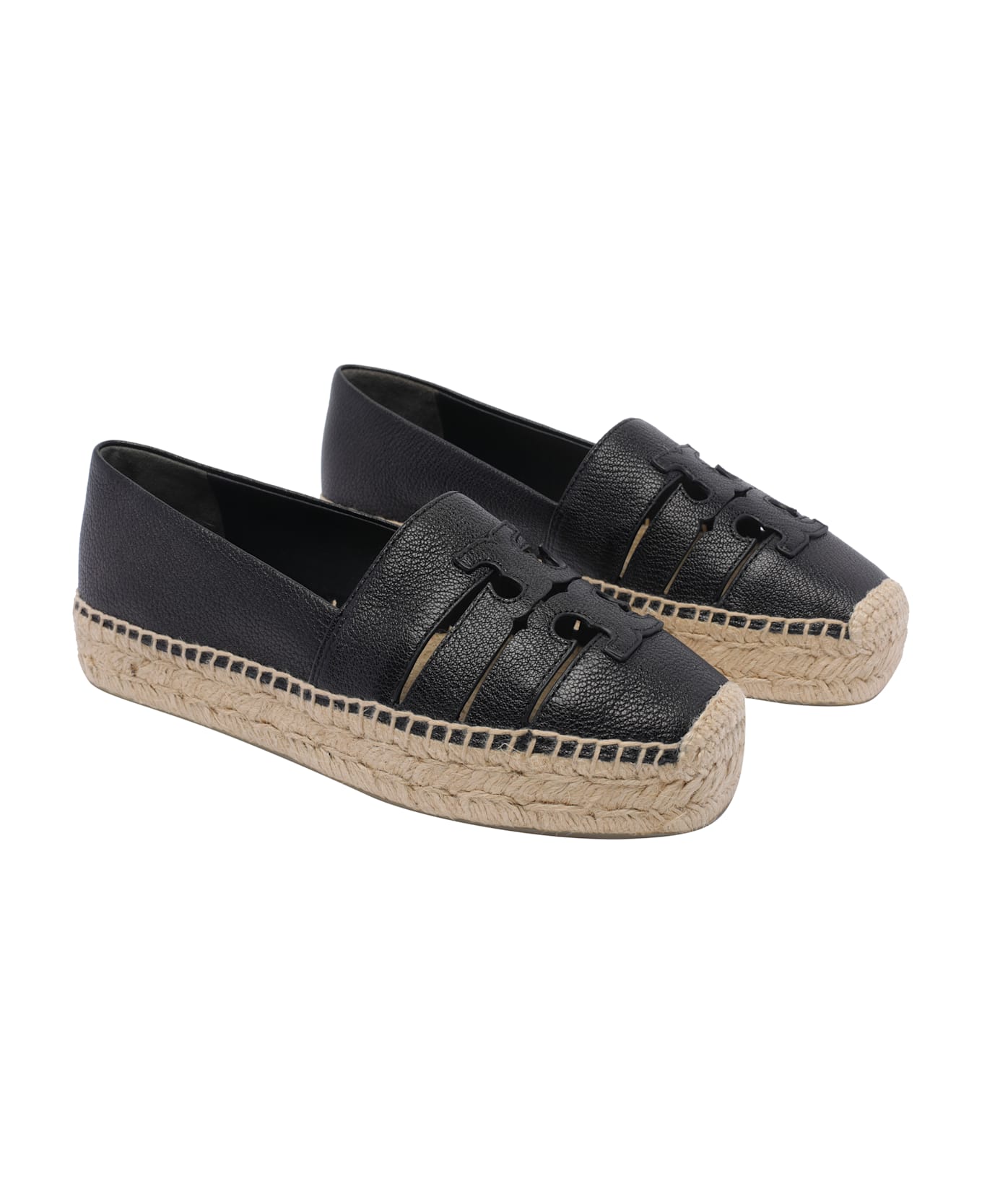 Tory Burch Ines Multi Platform Espadrilles - Black