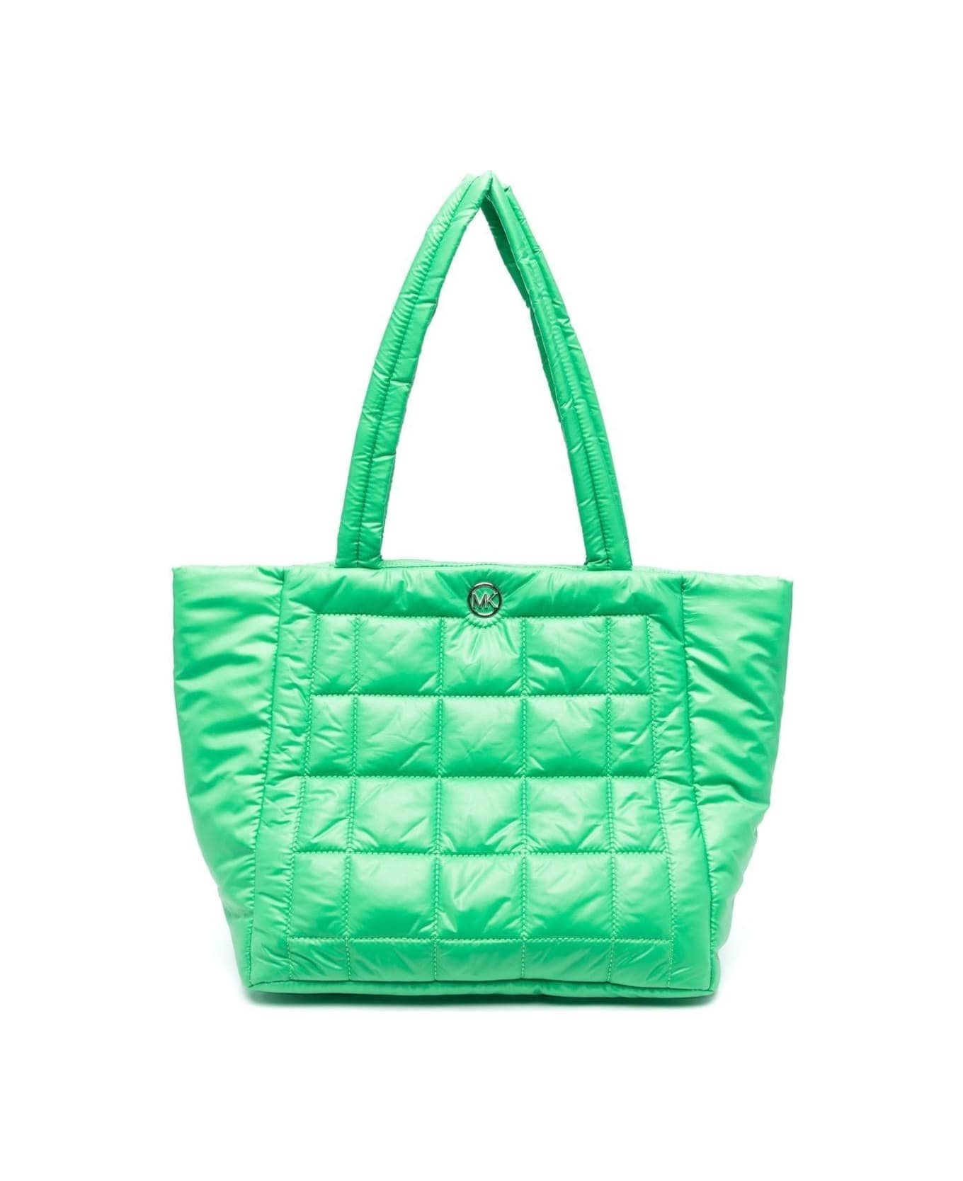 MICHAEL Michael Kors Green Large Lilah Tote Bag In Polyester Woman - Green