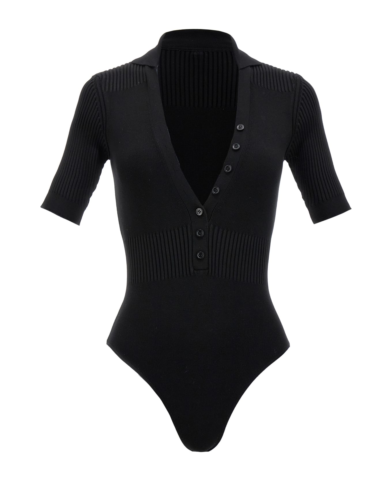 Jacquemus 'le Body Yauco' Bodysuit - Black