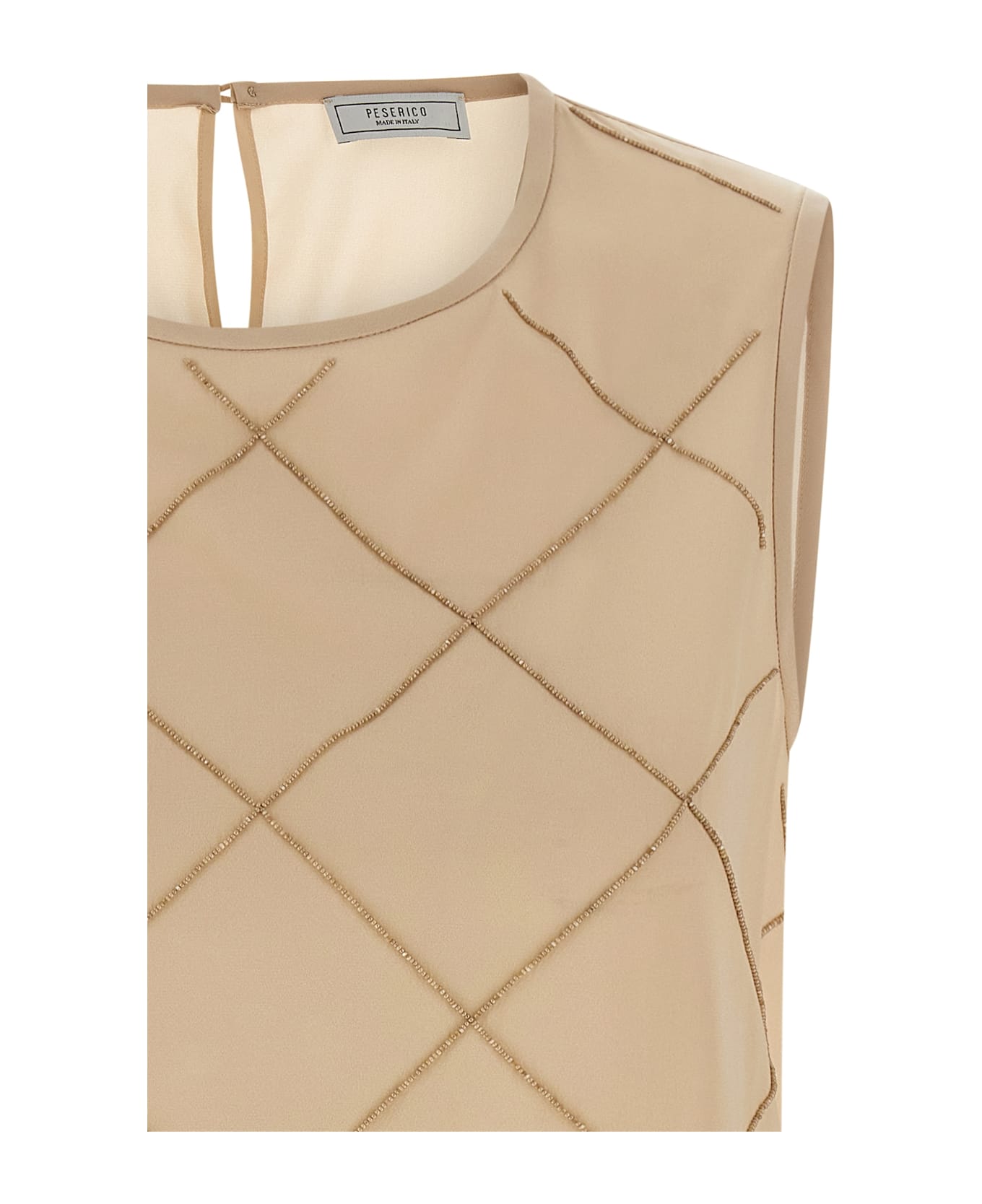 Peserico Silk Top - Beige