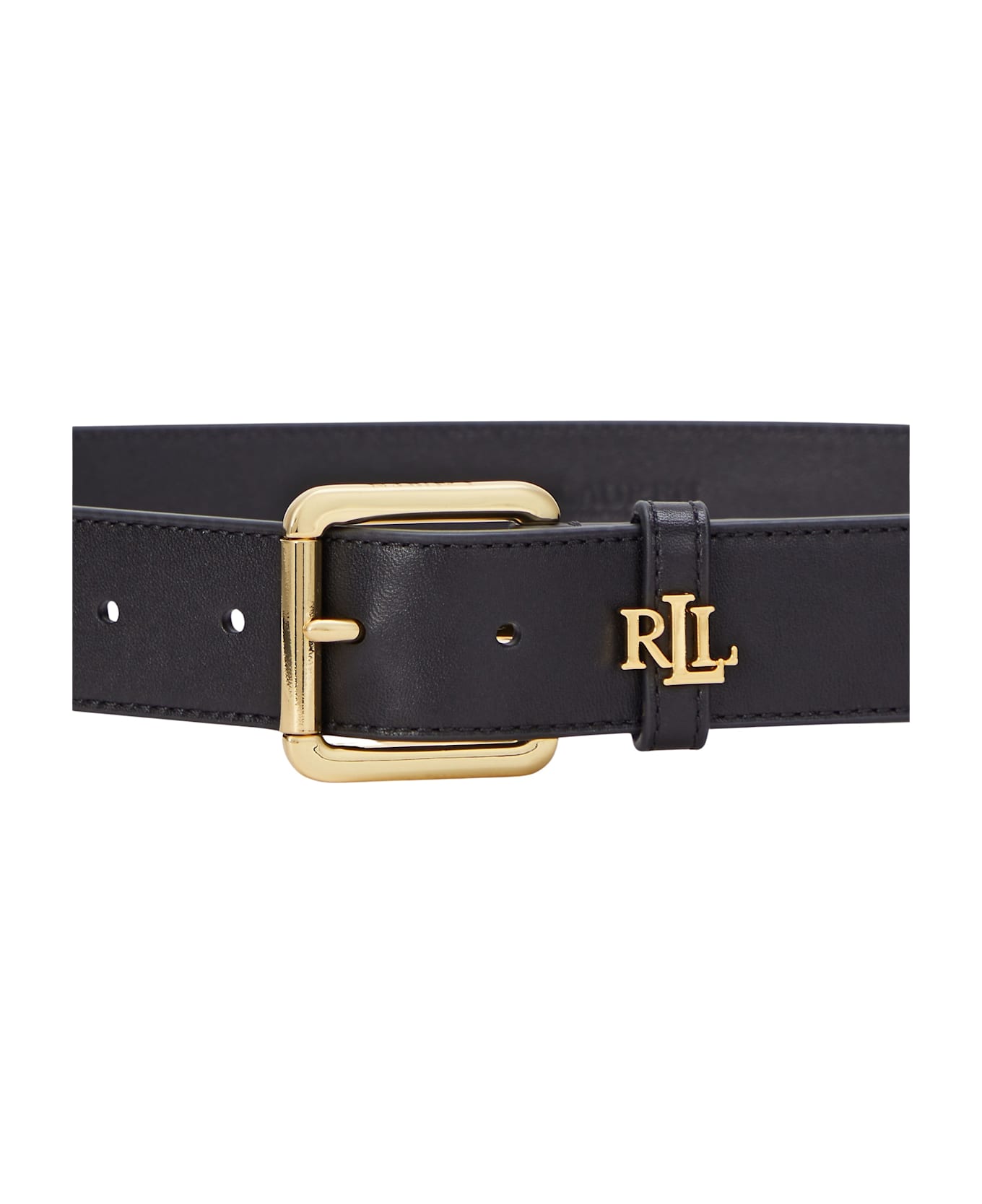 Ralph Lauren Logo Keeper Belt Medium - Black