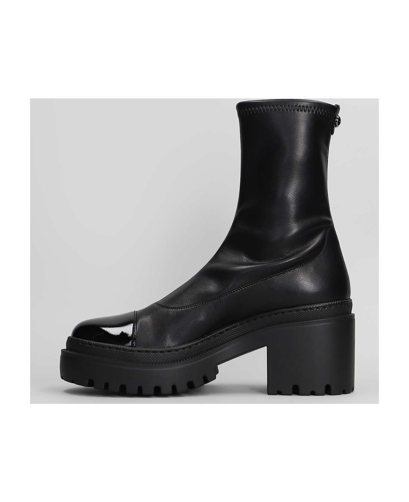 Giuseppe Zanotti Lionora Combat Boots In Black Leather - black