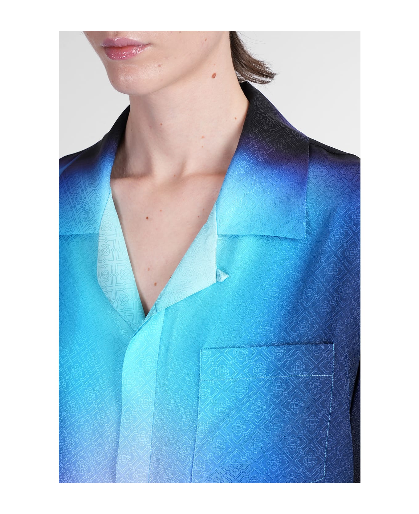 Casablanca Shirt In Multicolor Silk - multicolor