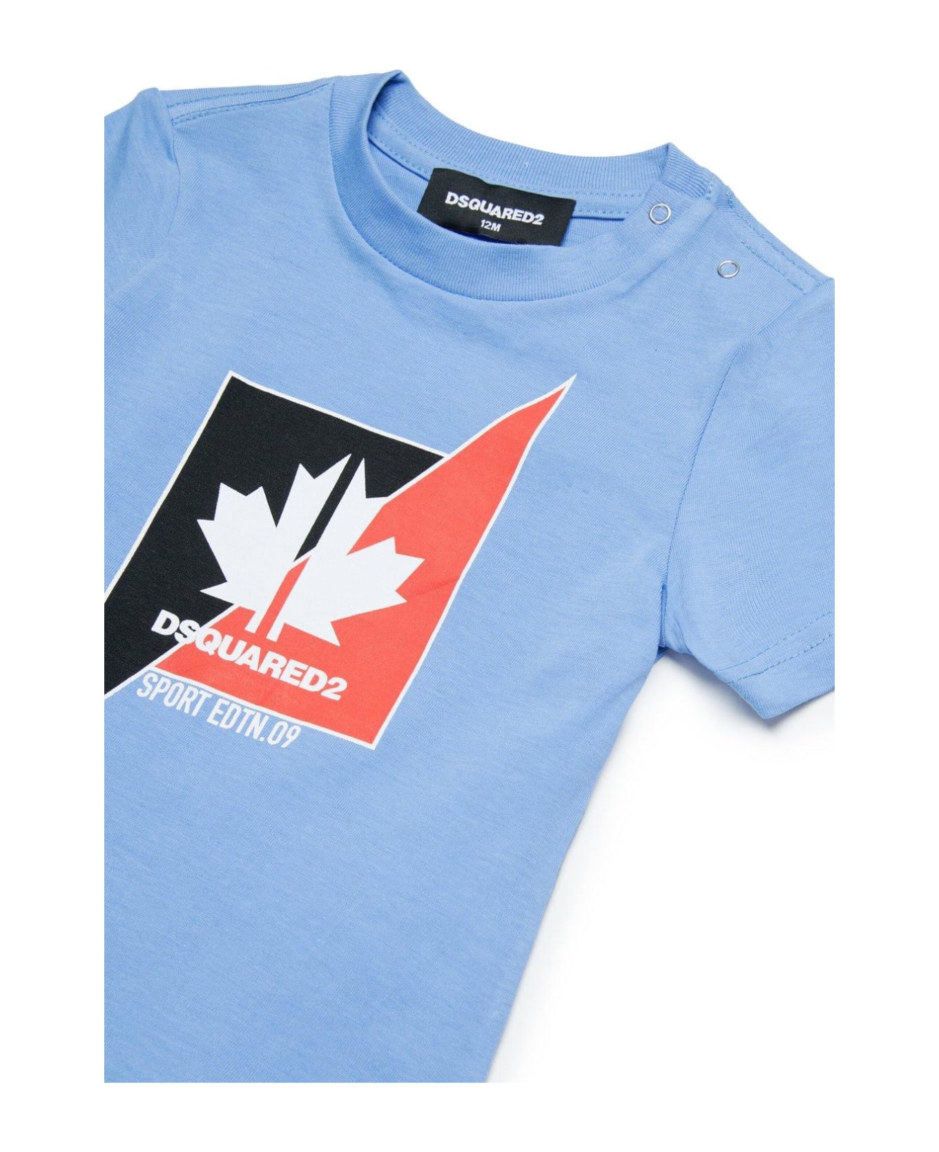 Dsquared2 Logo-printed Crewneck T-shirt - Azzurro
