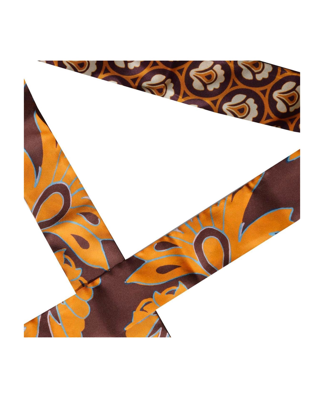Etro Paisley-printed Twill Scarf - Arancione/marrone