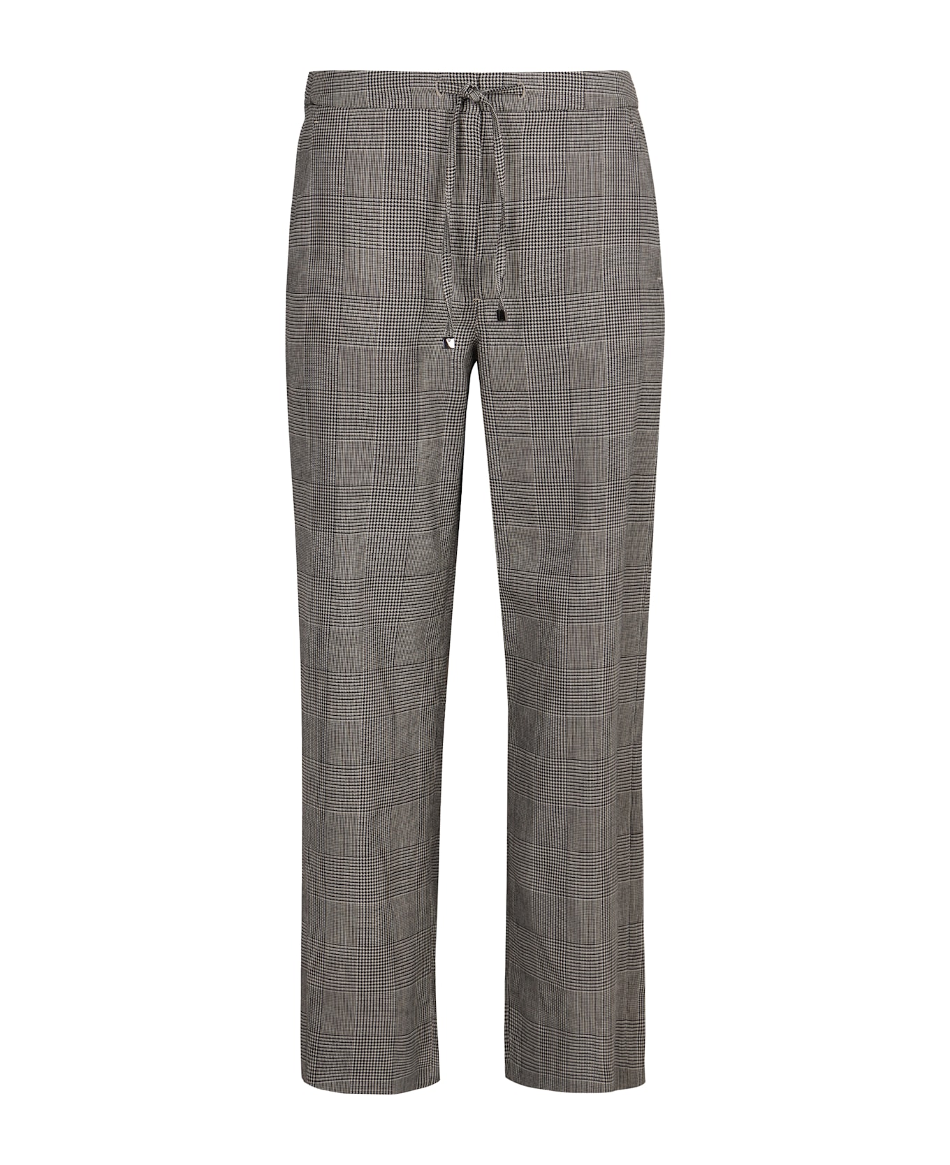 
S Max Mara Prince-of-wales Checked Trousers - grey