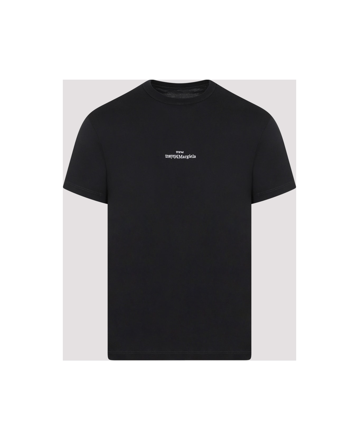 Maison Margiela T-shirt With Logo - Black White