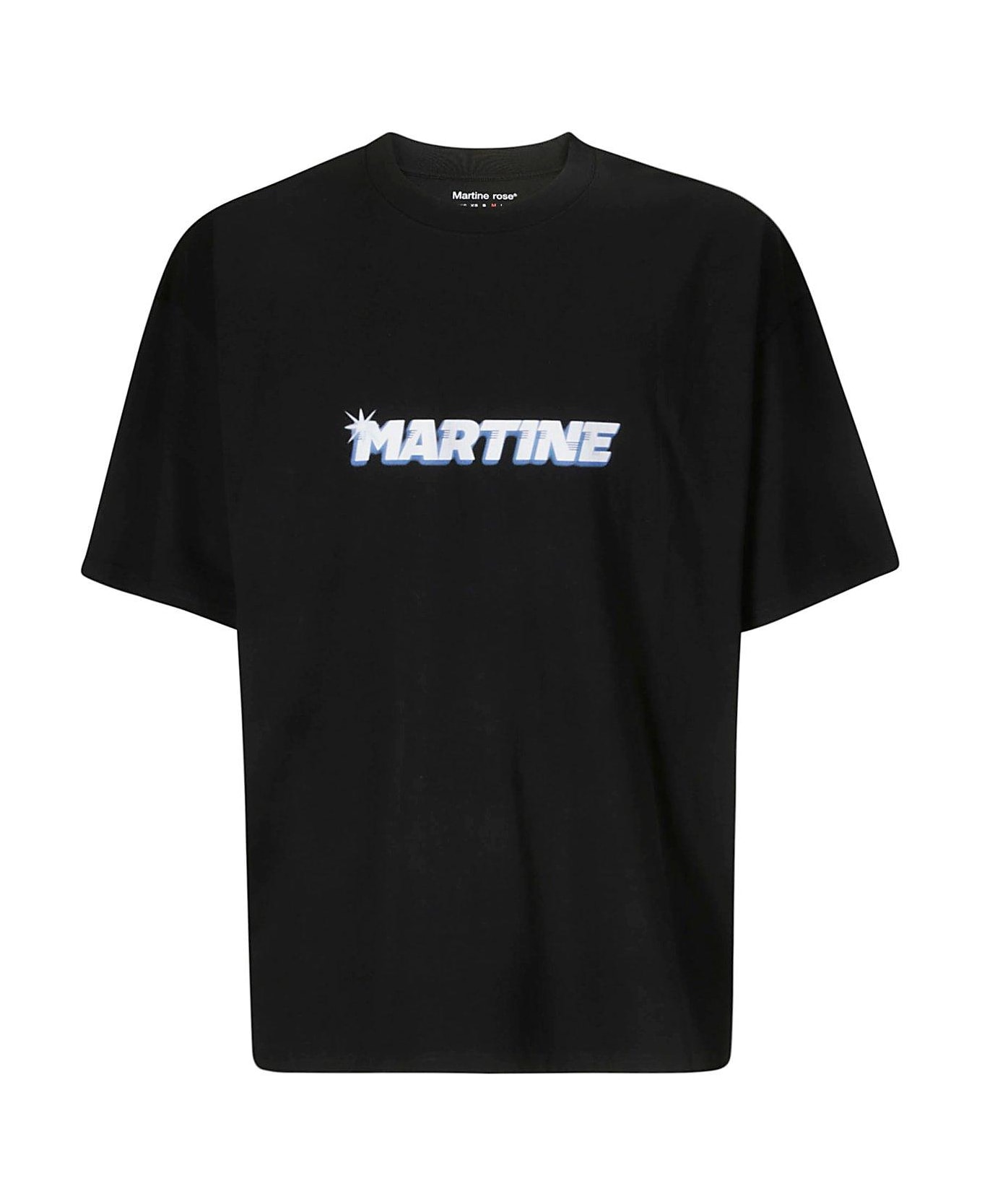 Martine Rose Logo Printed Crewneck T-shirt - Black