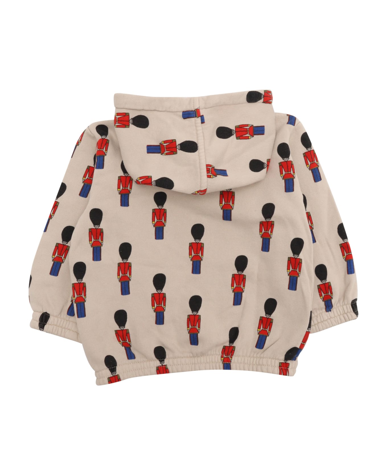 Bobo Choses Baby Little Tin Soldiers All Over Zipped Sweatshirt - WHITE