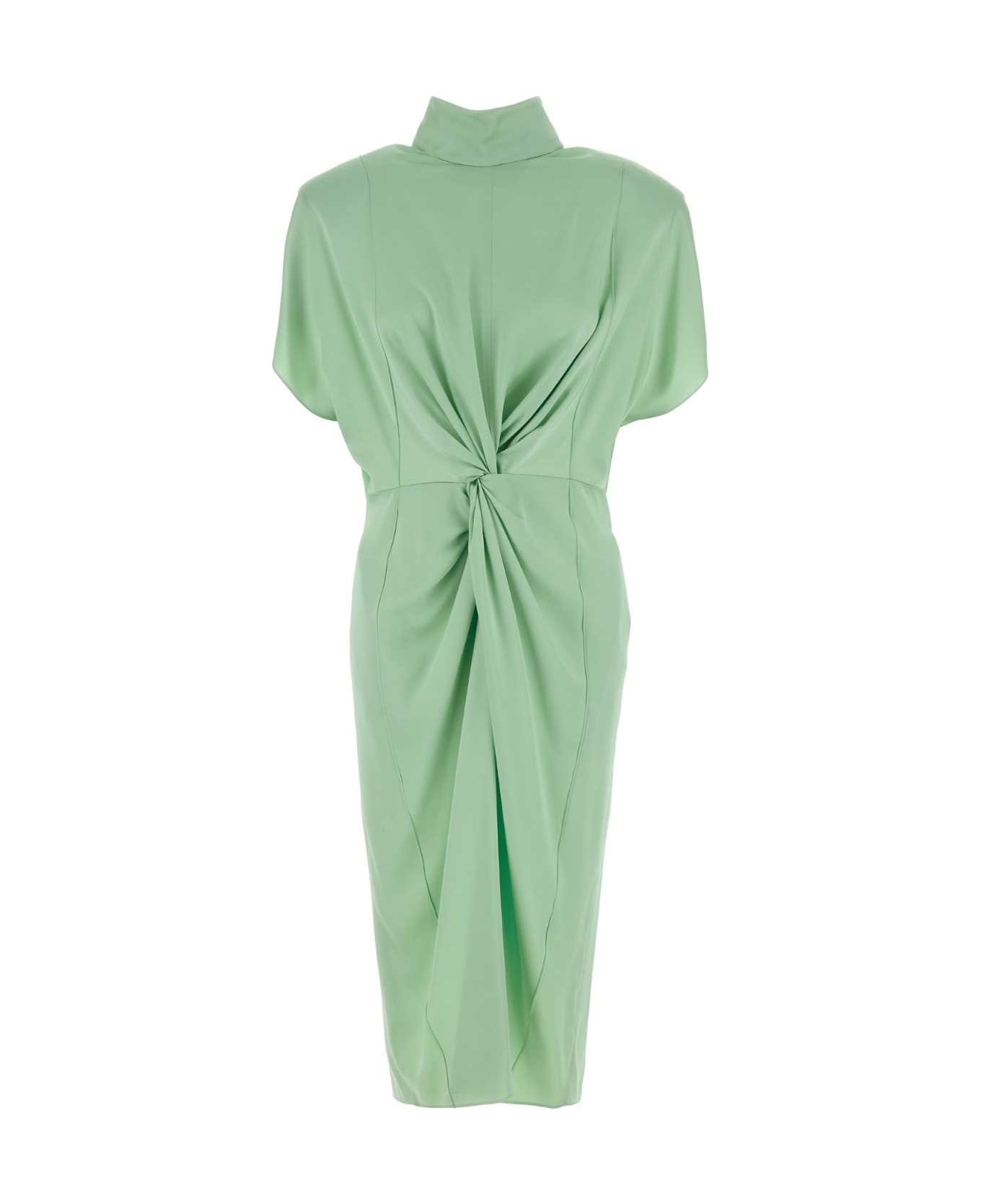 Stella McCartney Mint Green Satin Dress - LIGHTMINT