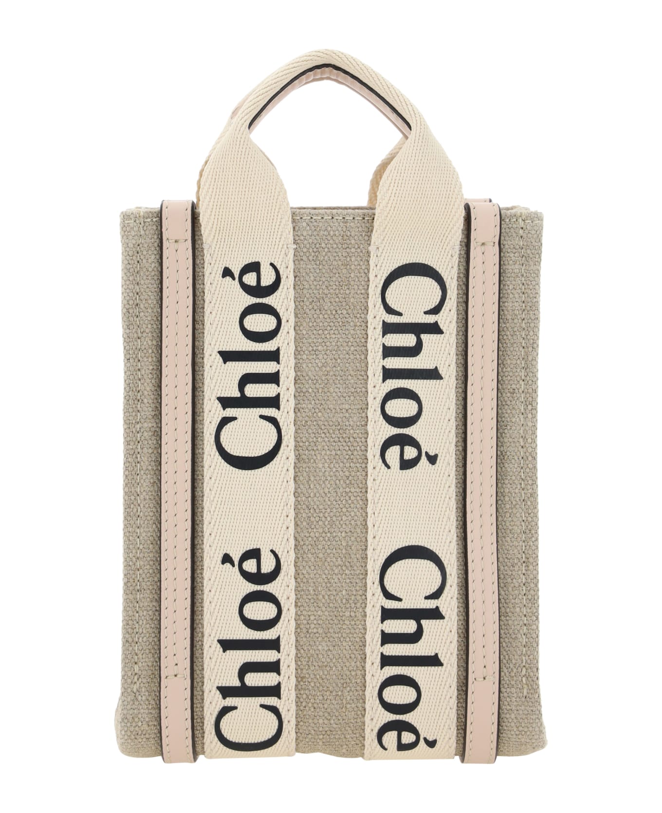 Chloé Handbag Mini Woody - Cement Pink