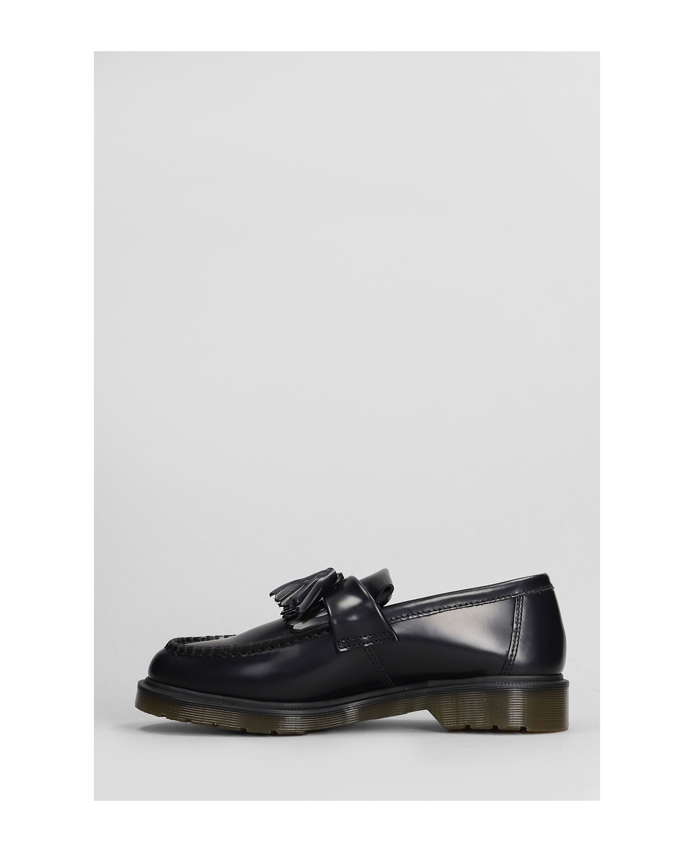 Dr. Martens Adrian Loafers In Black Leather - black