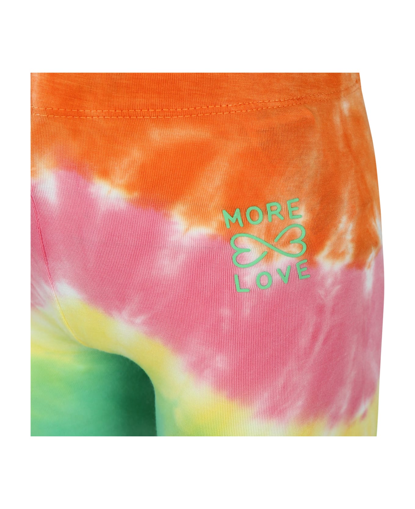 Molo Multicolor Shorts For Girl With Tie-dye Print - Multicolor ボトムス