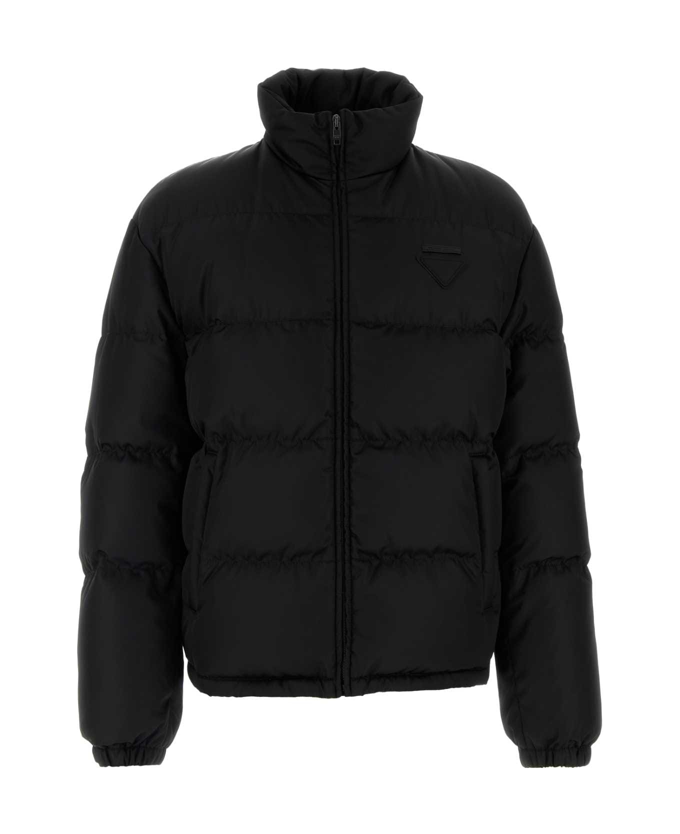 Prada Black Re-nylon Down Jacket - NERO