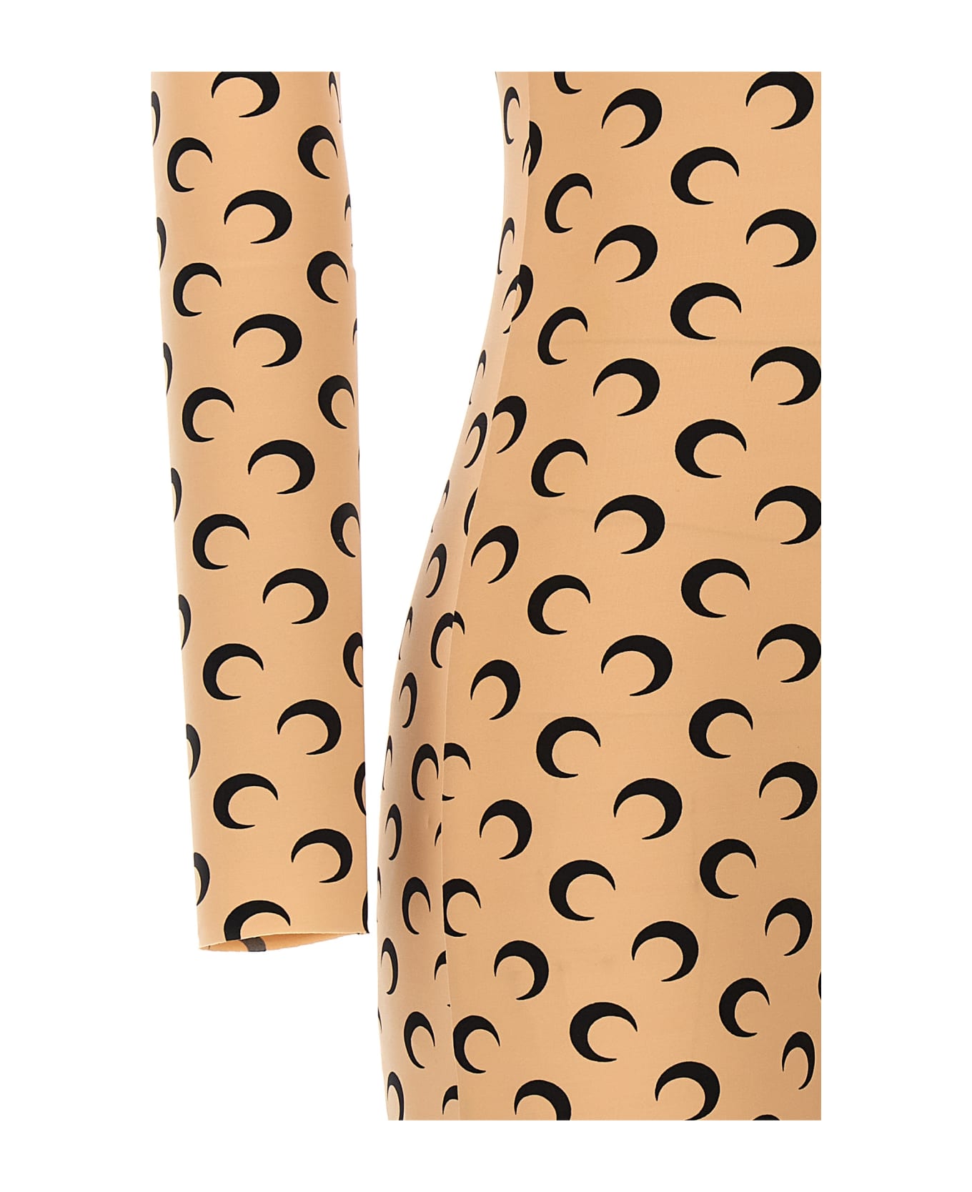 Marine Serre 
moon Printed
 Catsuit - Beige