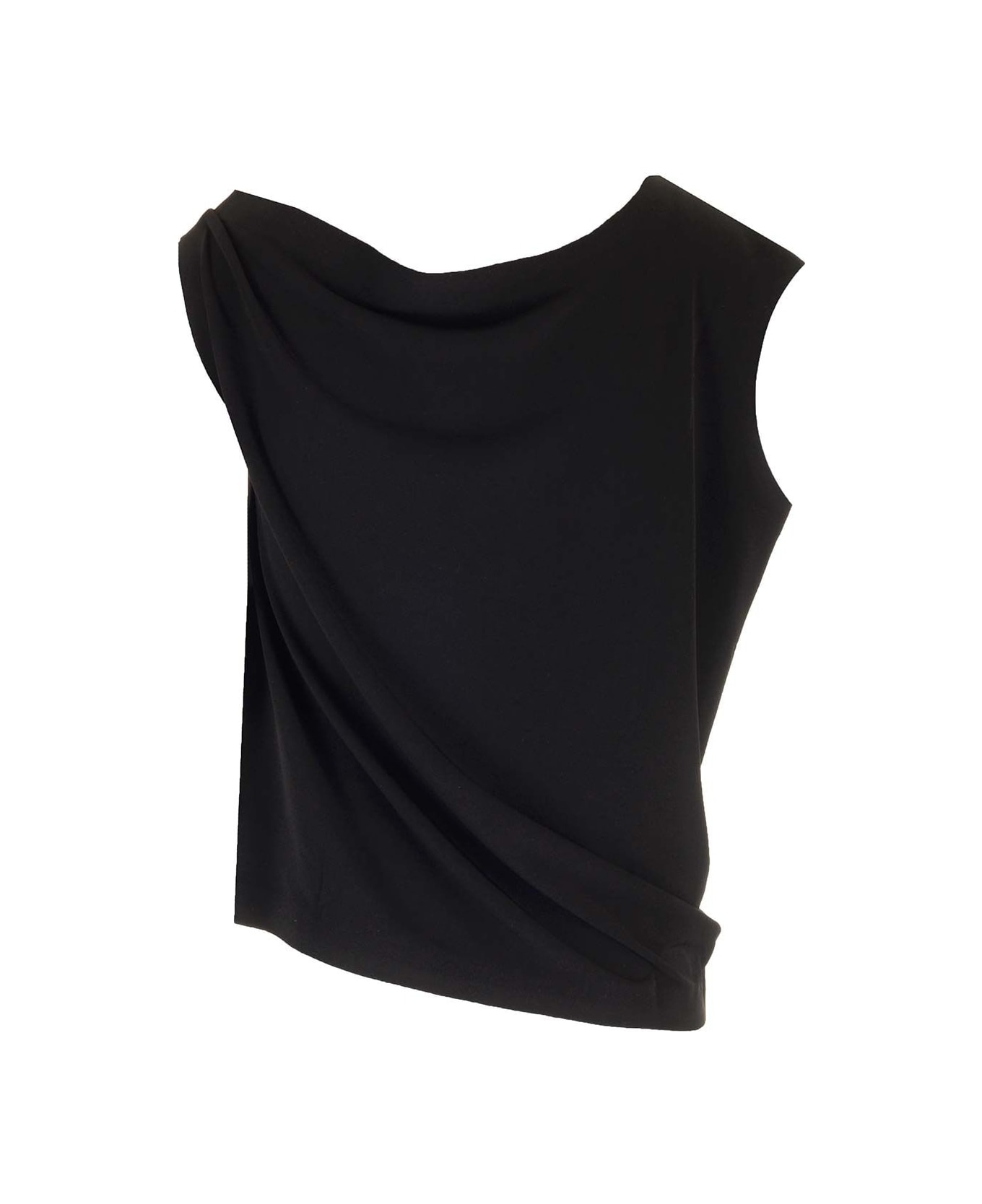 Norma Kamali Draped Top - Black