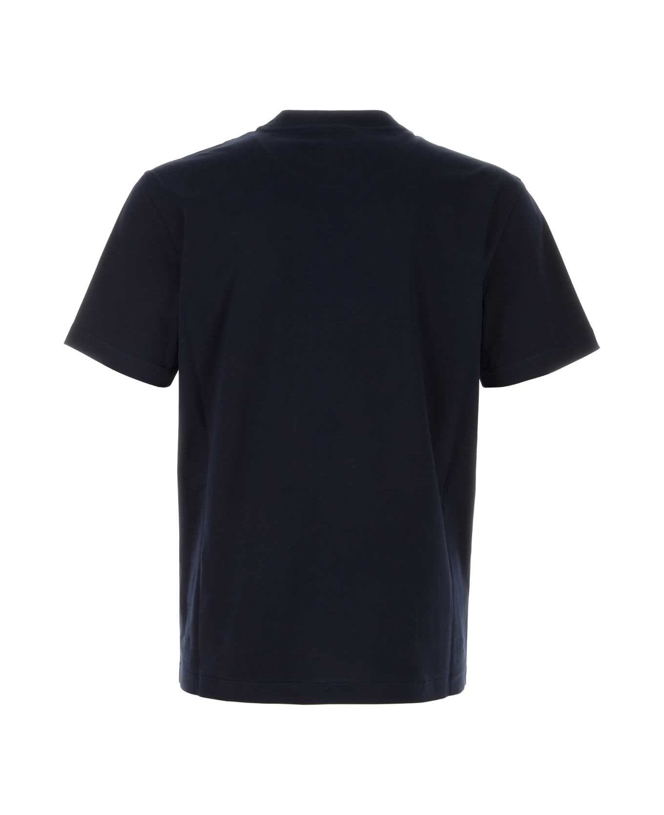 Moncler Midnight Blue Cotton T-shirt - 742 シャツ
