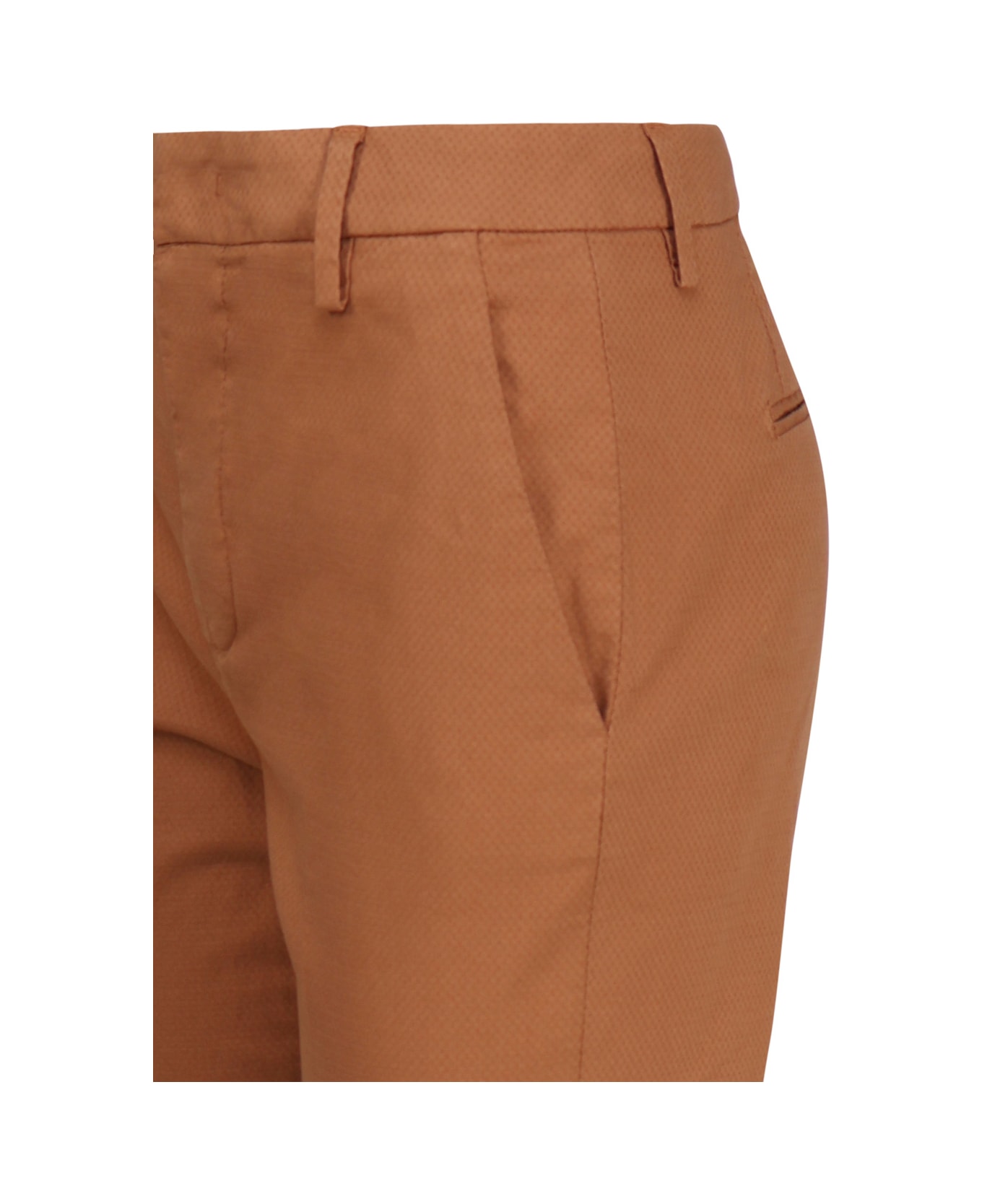 Dondup Regular Erin Trousers In Cotton - Beaver