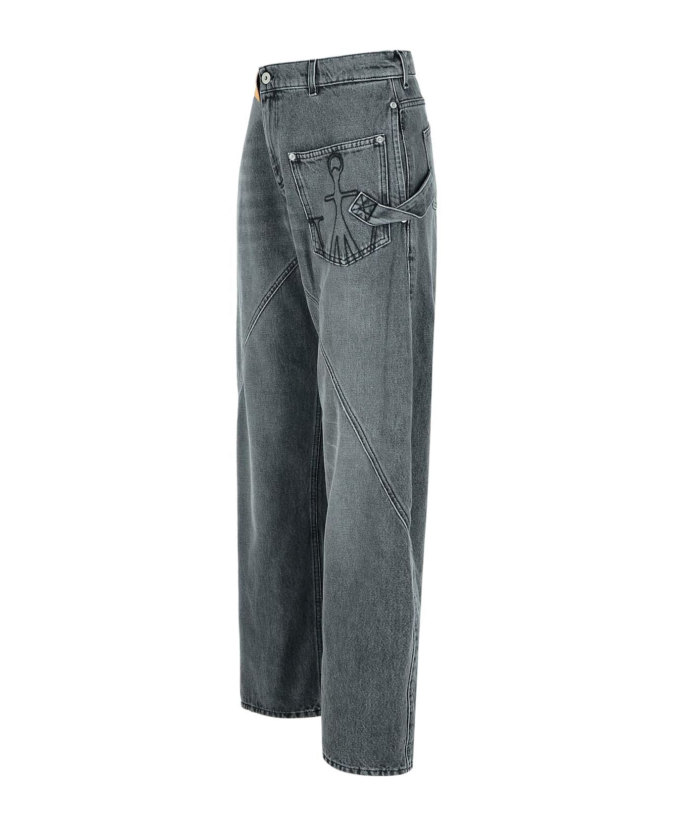J.W. Anderson 
twisted
 Grey Denim Jeans - Grey