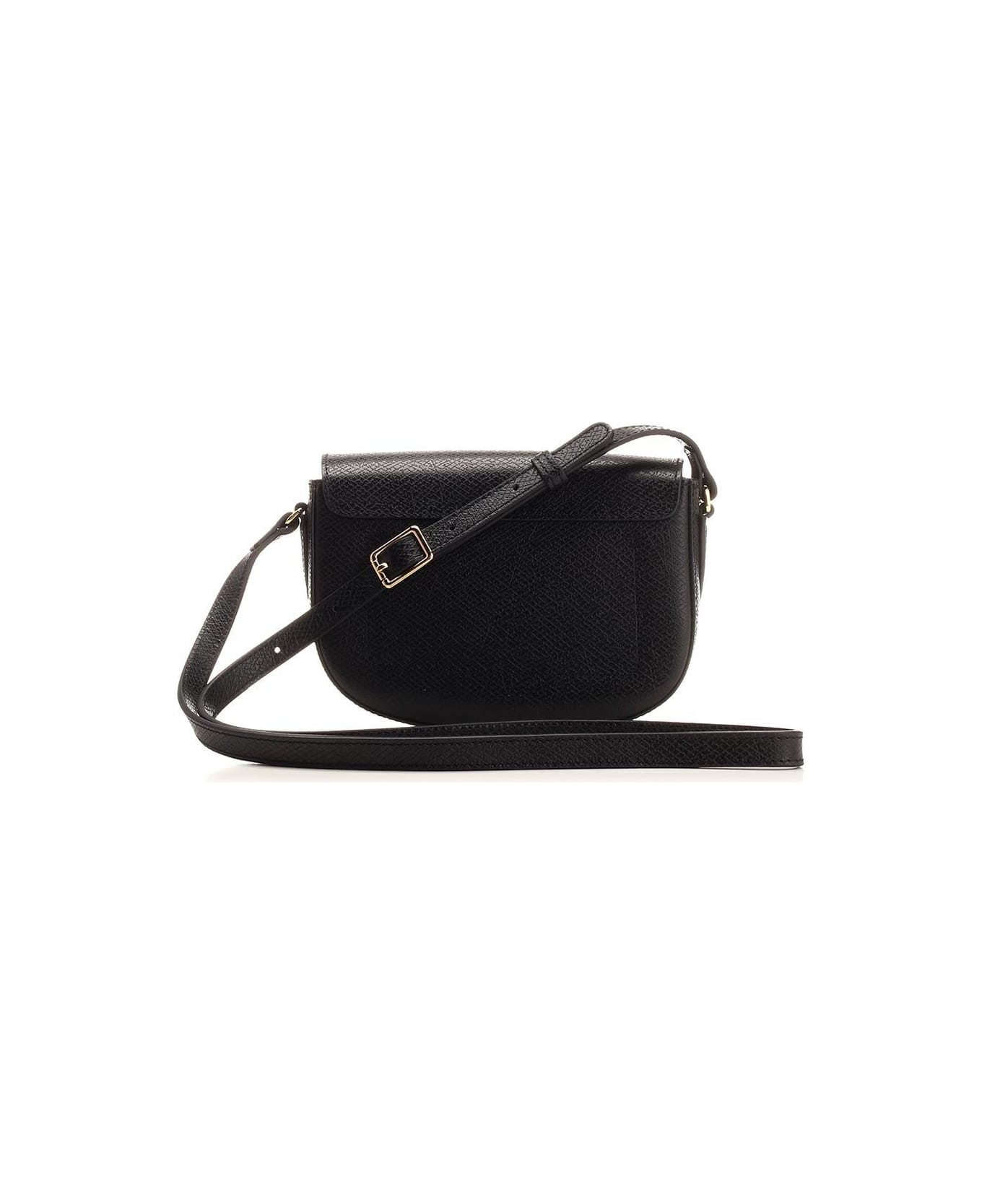 Longchamp S épure Logo-debossed Crossbody Bag - Black