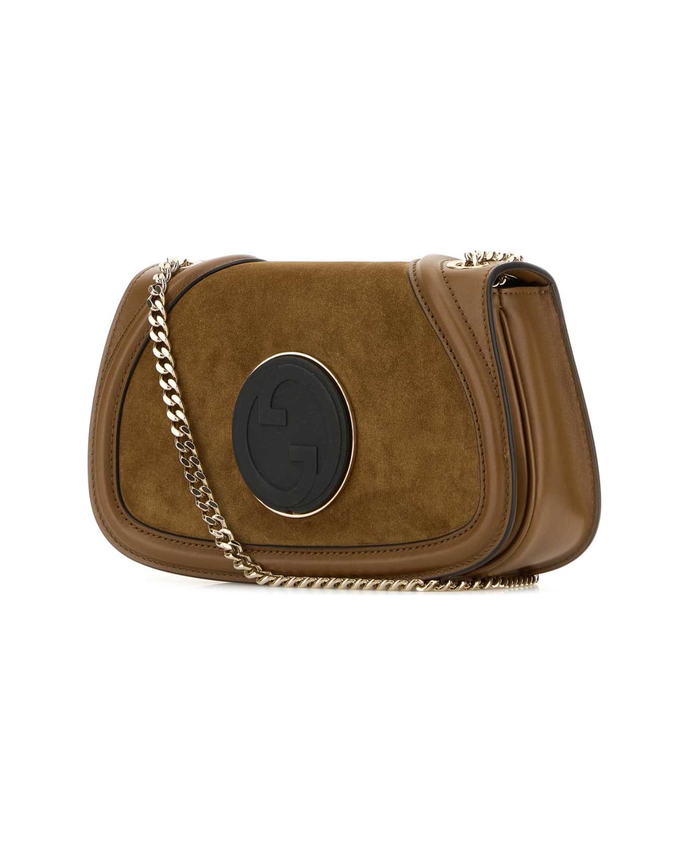 Gucci Caramel Suede And Leather Gucci Blondie Shoulder Bag - CUDAFNECUDAFCUD