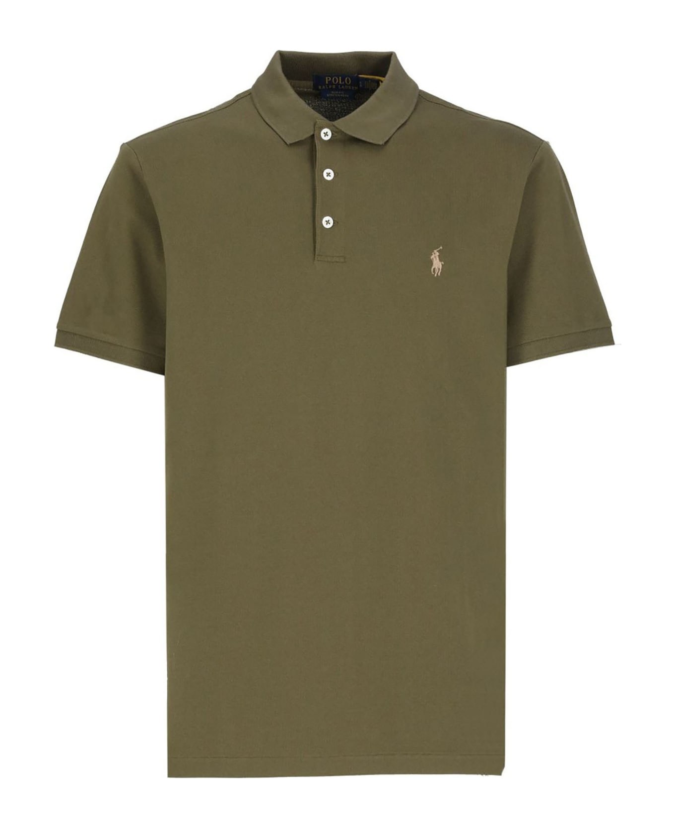 Ralph Lauren Green Cotton Polo Shirt - Green