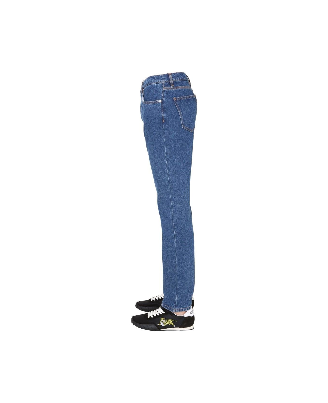 Kenzo Mid-rise Straight-leg Jeans - Blue