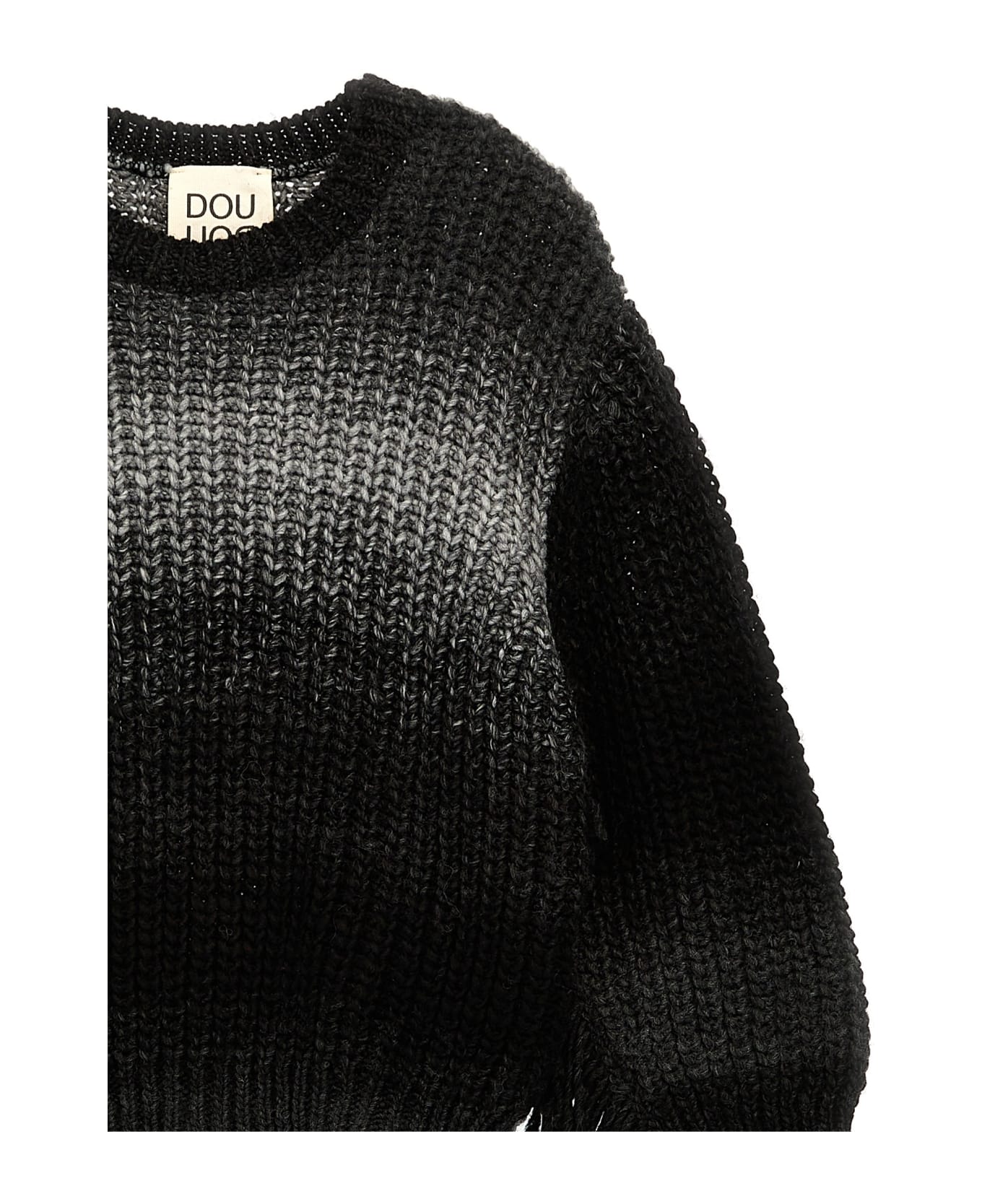Douuod Fringed Sweater - Gray ニットウェア＆スウェットシャツ